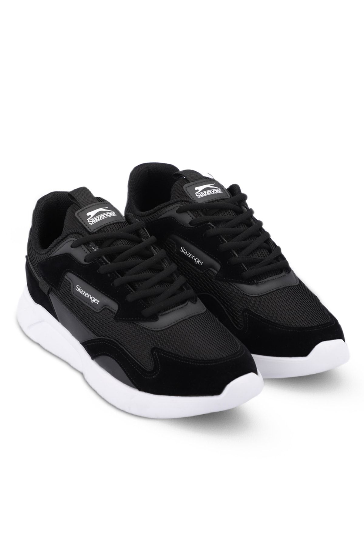 OPTION کفش کتانی مردانه مشکی / سفید Slazenger