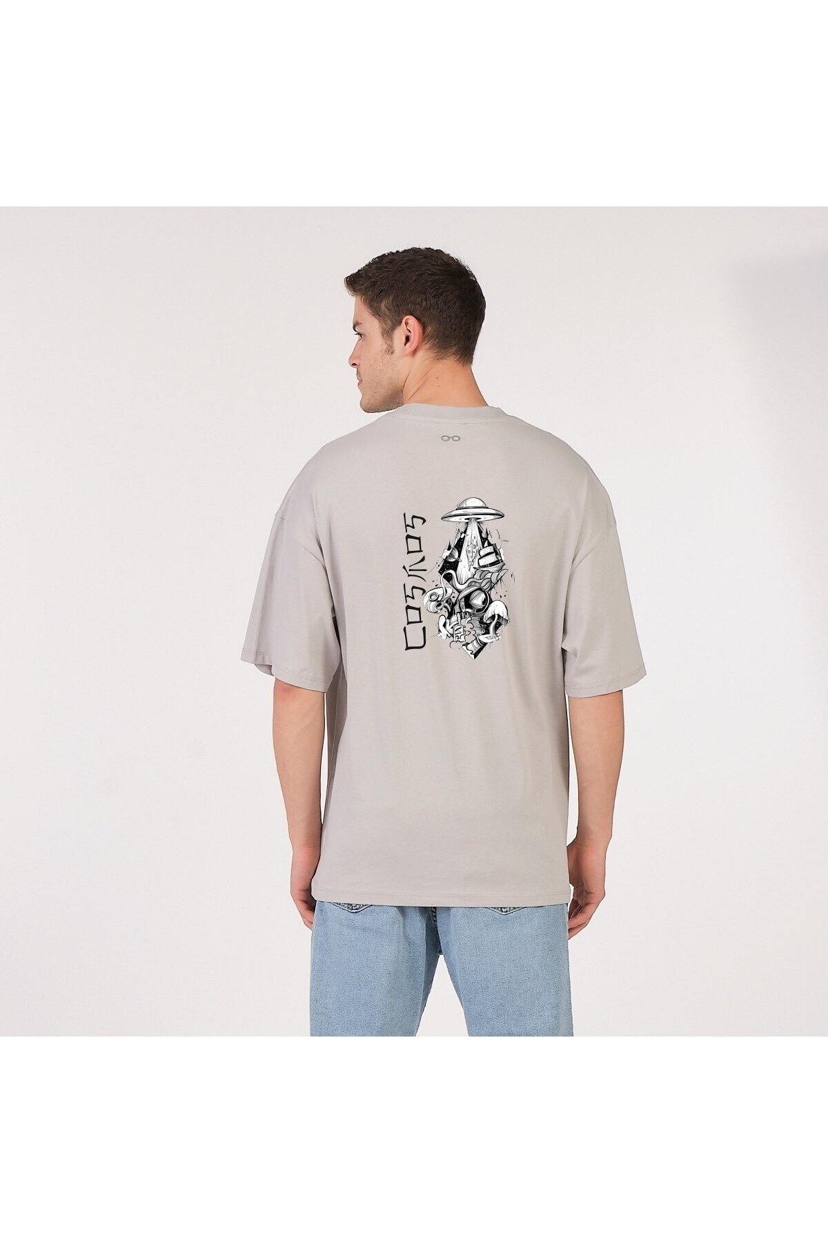 to COSMOS-COSMOS Space Back Oversize T-shirt Gray 2