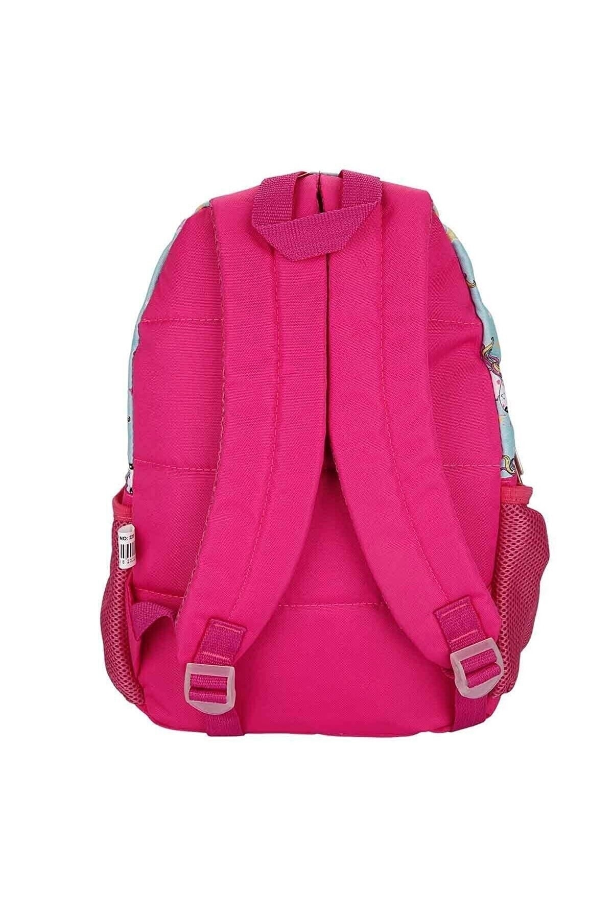 کیسه Ümit-Cennec بستنی چاپی کوله مدرسه دخترانه و جعبه نهار Famebag اورجینال - تصویر 3