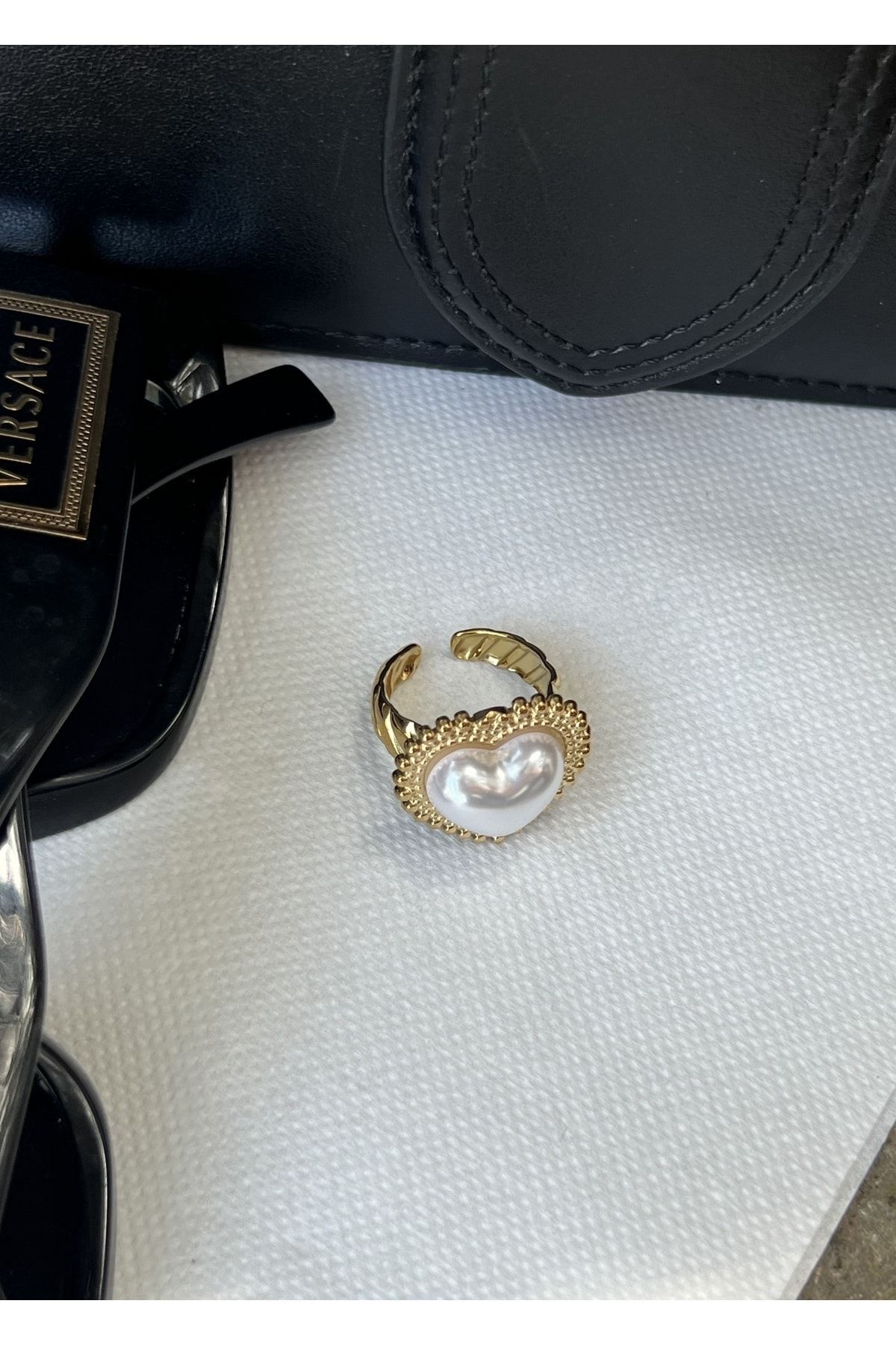 Versace hot sale heart ring