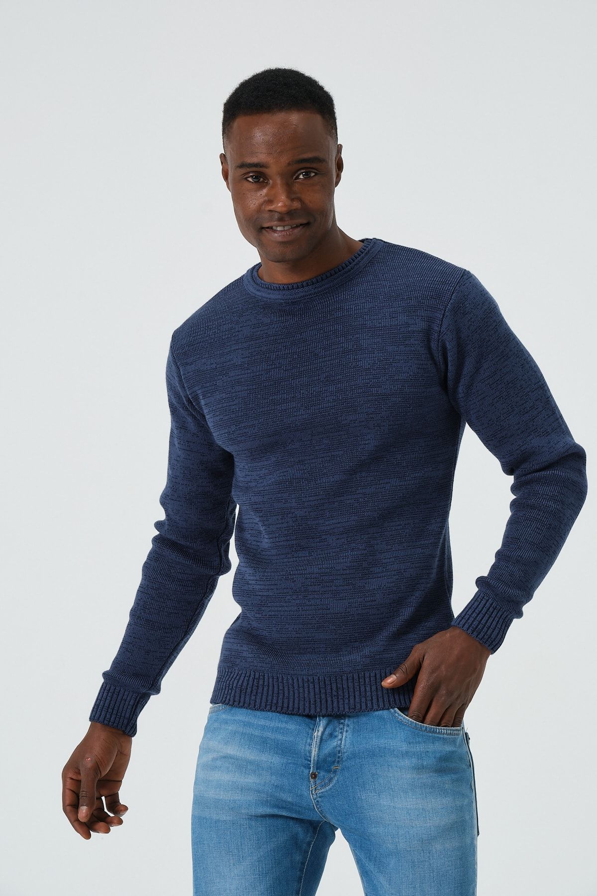Dark navy sweater on sale