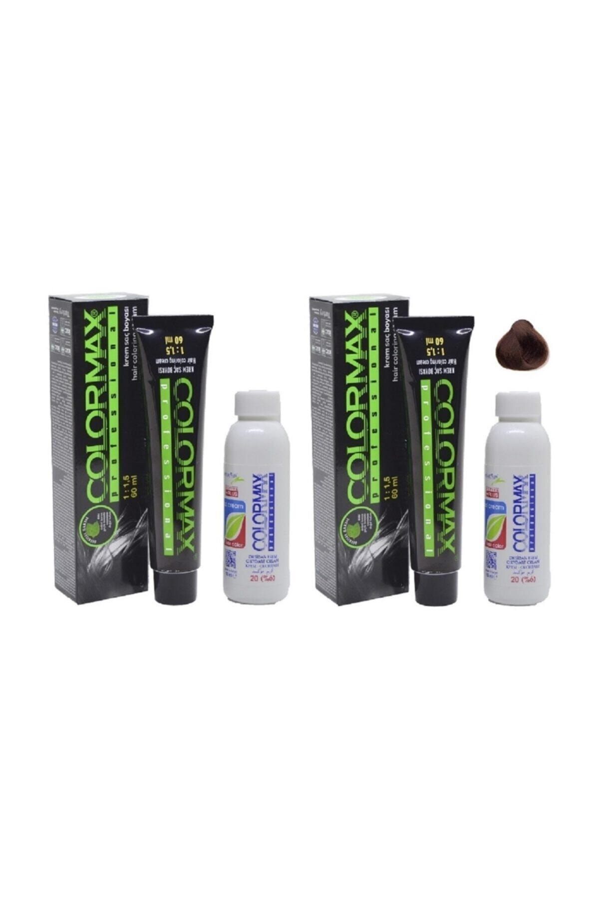 Colormax 5.53 Bitter Çikolata 2'li + Orjınal Oksidan Krem 90ml 2'li