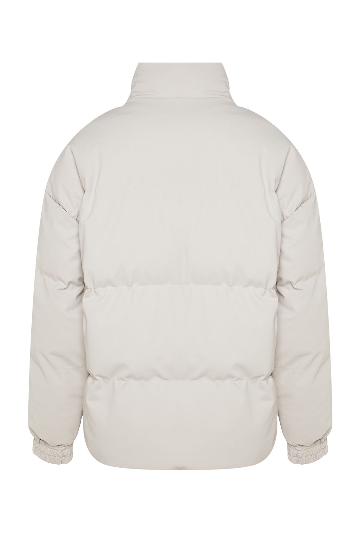 Trendyol Collection-Übergroße Winter-Pufferjacke – Stehkragen, Steinfarbe TMNAW24MO00012 8