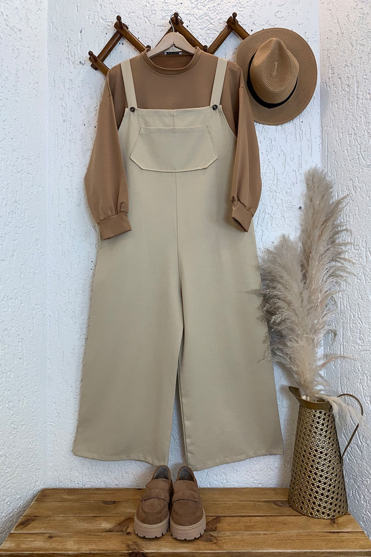 Beige overalls cheap