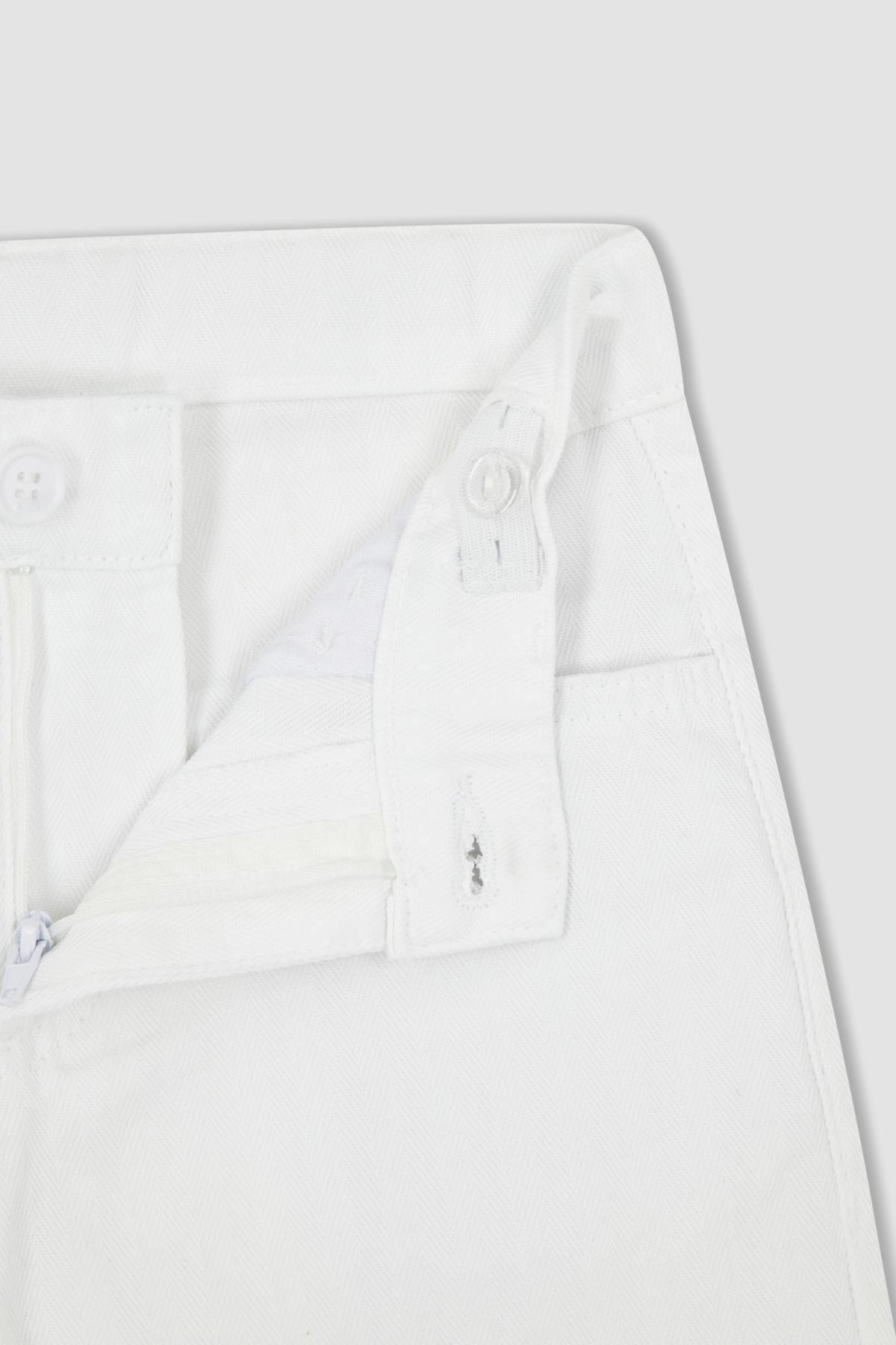 شورت و شلوارک پسرانه سفید دفکتوDefacto | X7512A622HS اورجینال - تصویر 6
