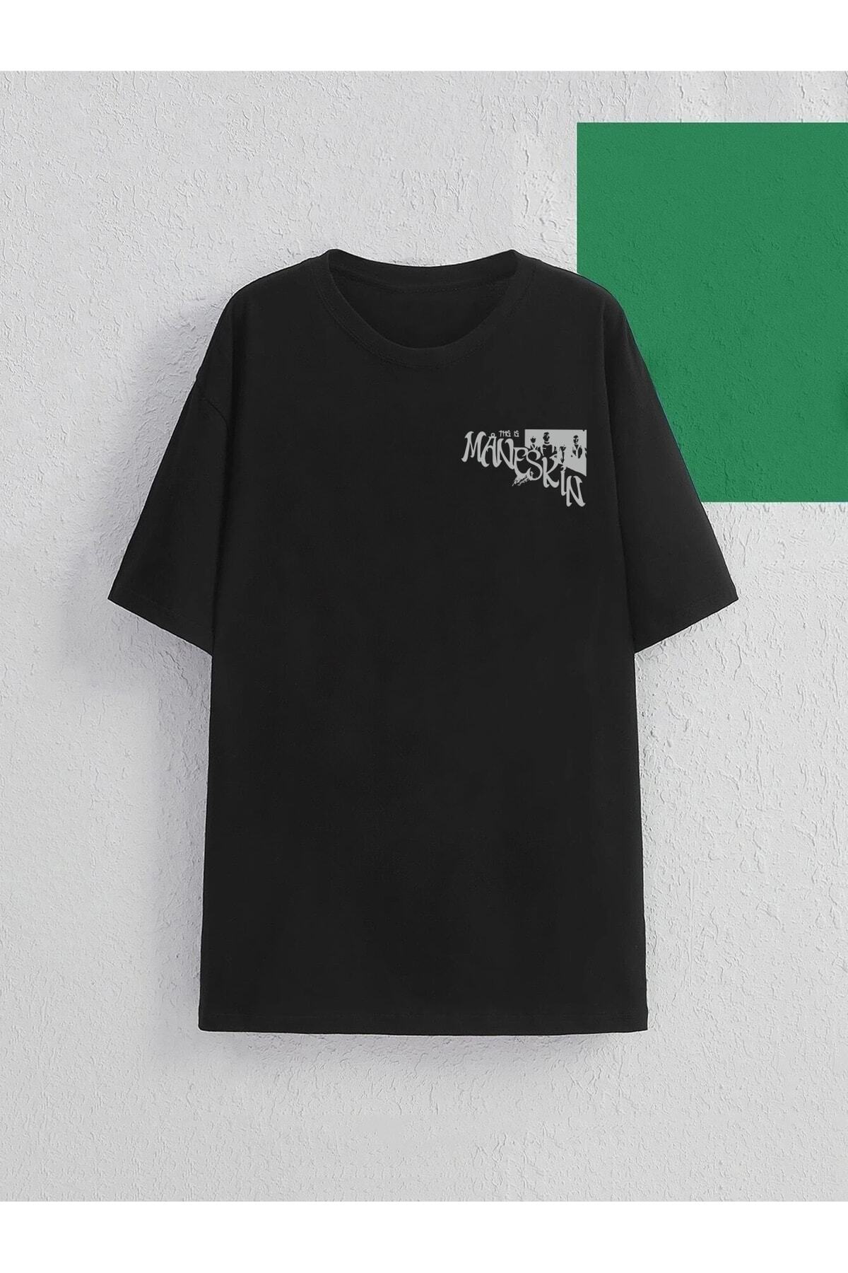 Stendhal  MANESKİN BASKILI KADIN VE ERKEK OVERSİZE T SHİRT - Görsel 2