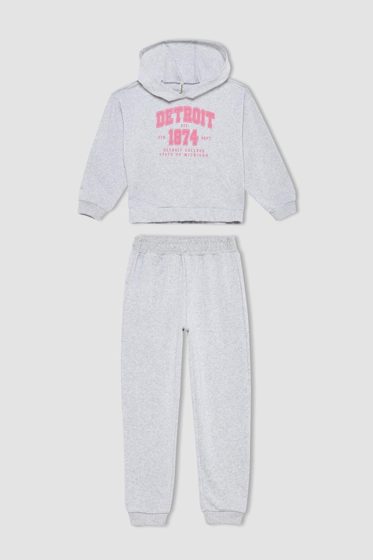 ست نوزادی دخترانه خاکستری دفکتوDefacto | Y3239A622AU اورجینال - تصویر 2