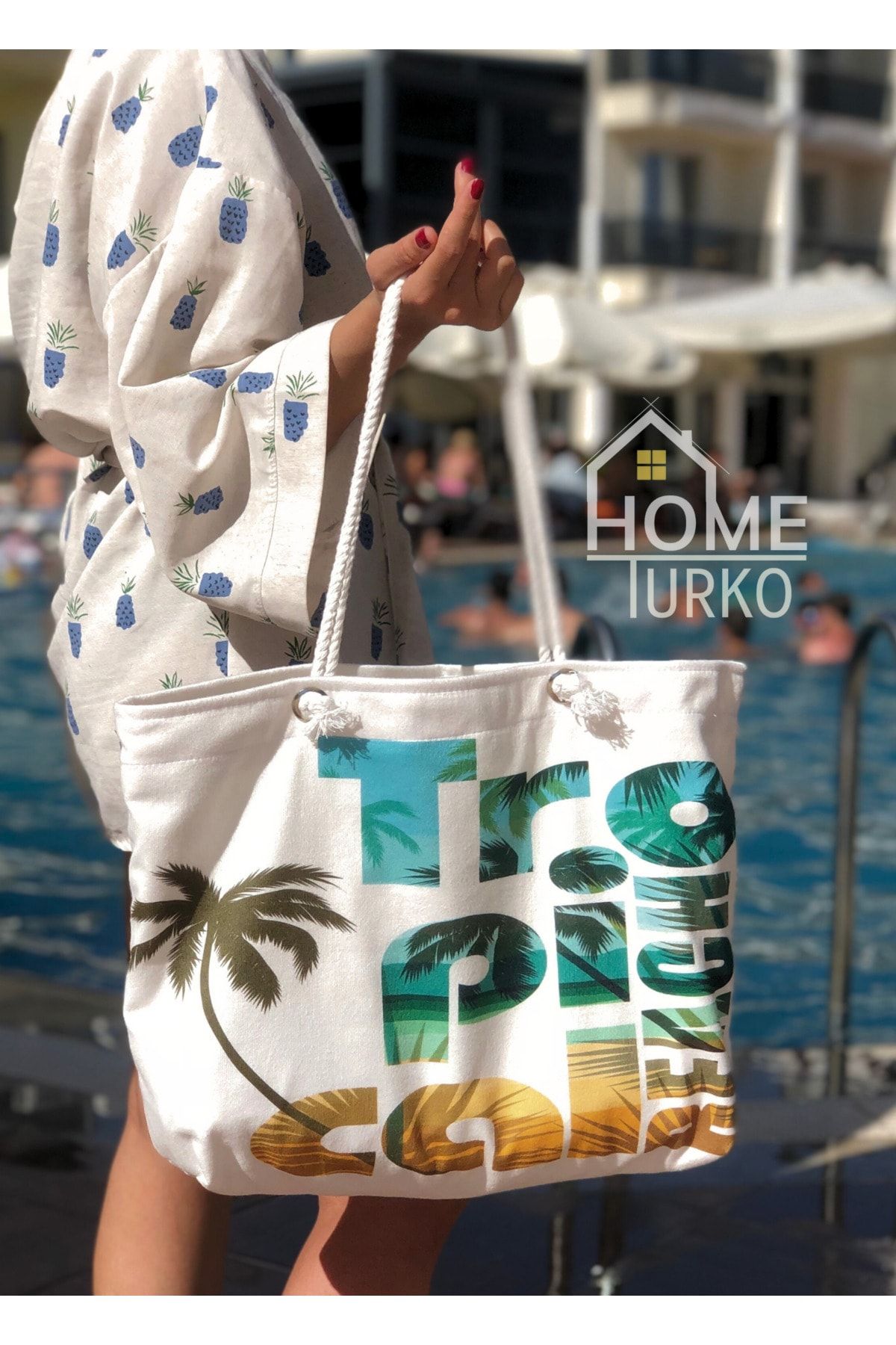 Printed beach bags top