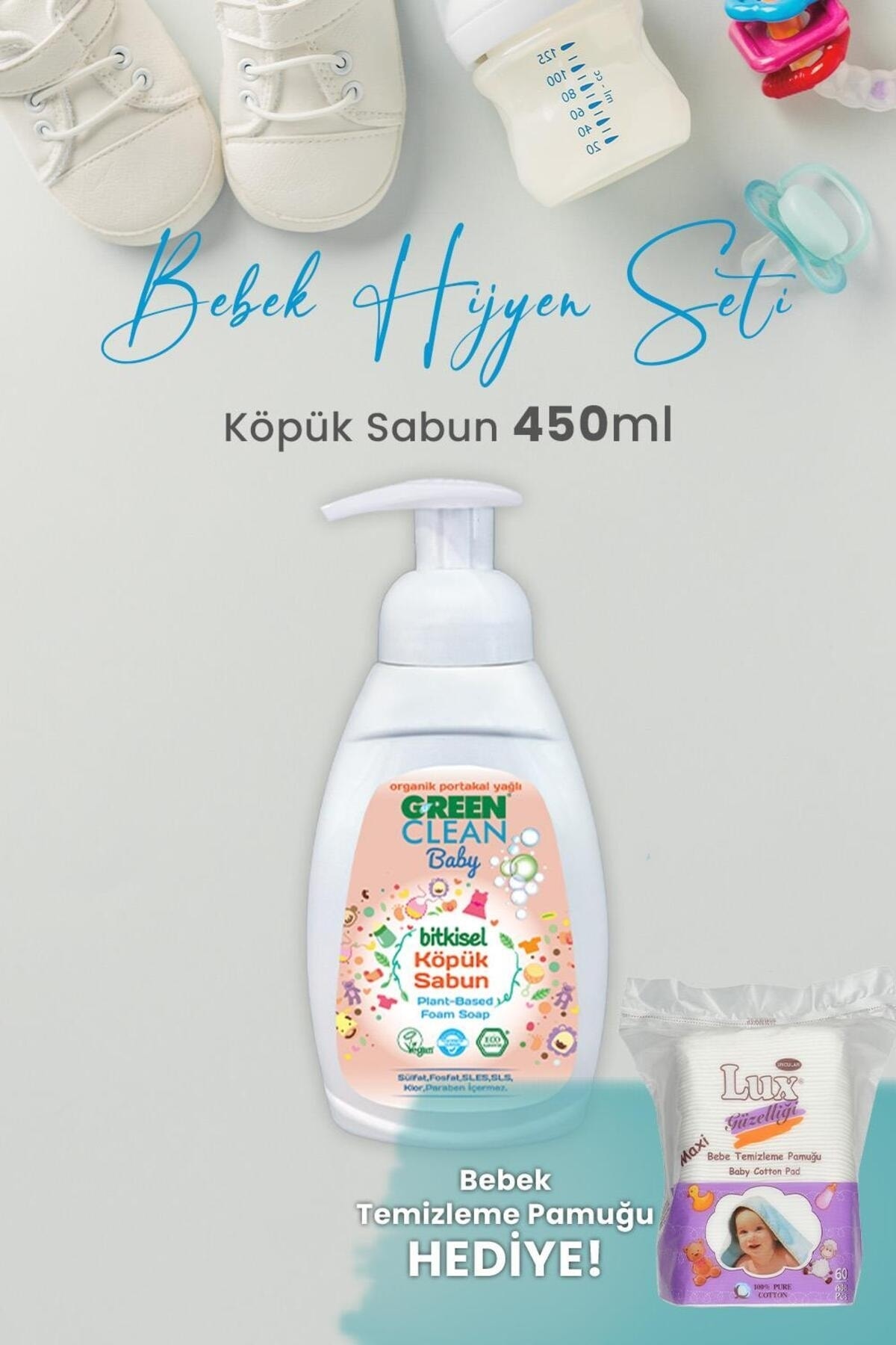 Baby Köpük Sabun Portakal Yağlı 450 ml ve Hediyeli