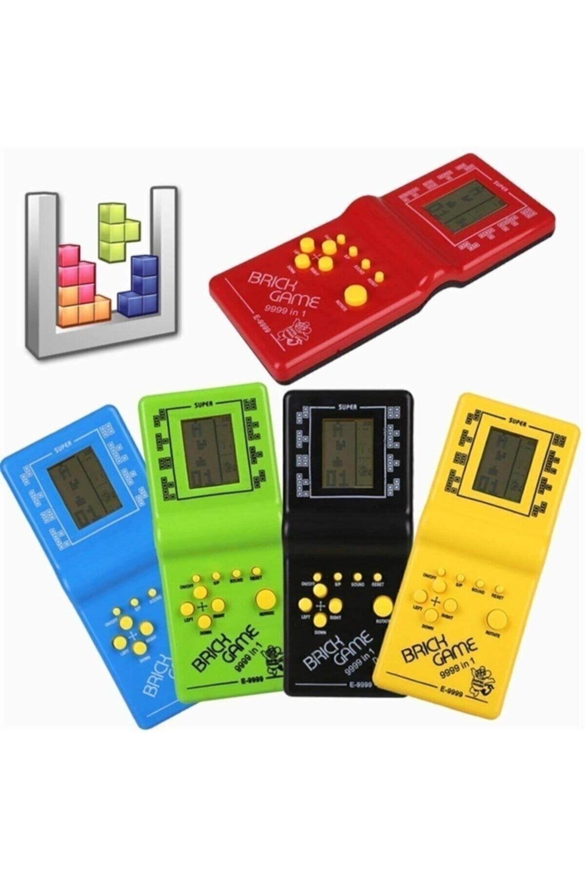 Genel Markalar Nostalji Oyuncak El Atarisi Tetris Brick Game Kırmızı Renk
