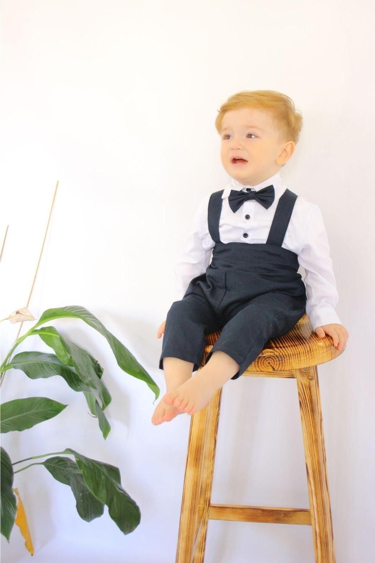 Poplinkids Lacivert Salopet Takım   149