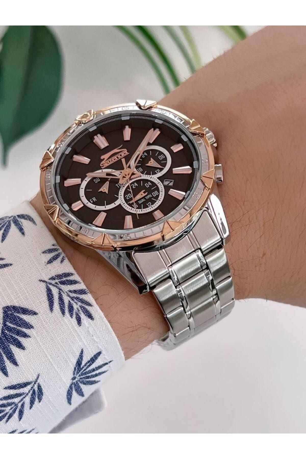 Slazenger stainless steel watch hotsell