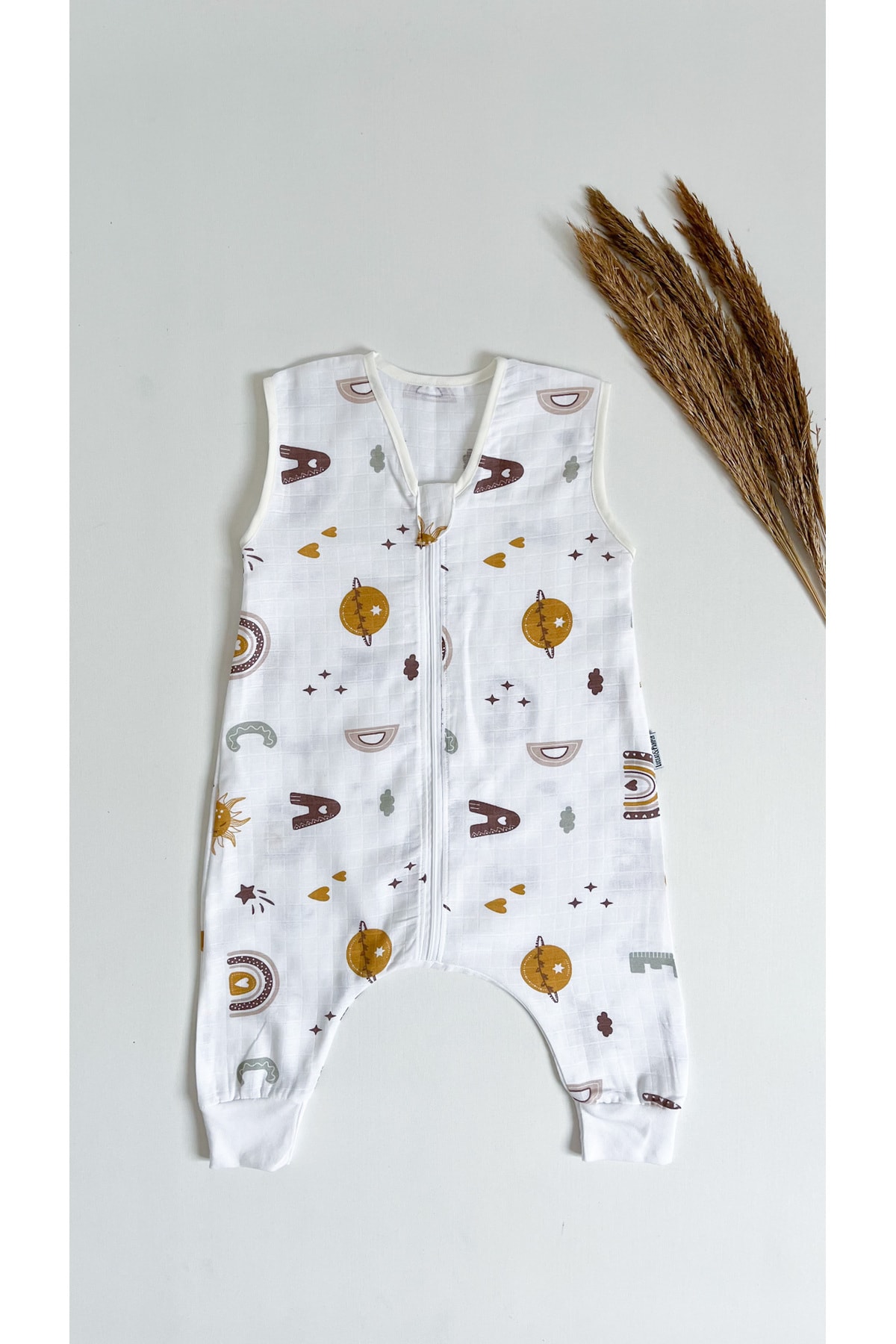 LUCEAT&PAMPER Müslin Kumaş Tek Katlı Yazlık Unisex 0,5 Tog Uyku Tulumu fotoğrafı 2 (önizleme)