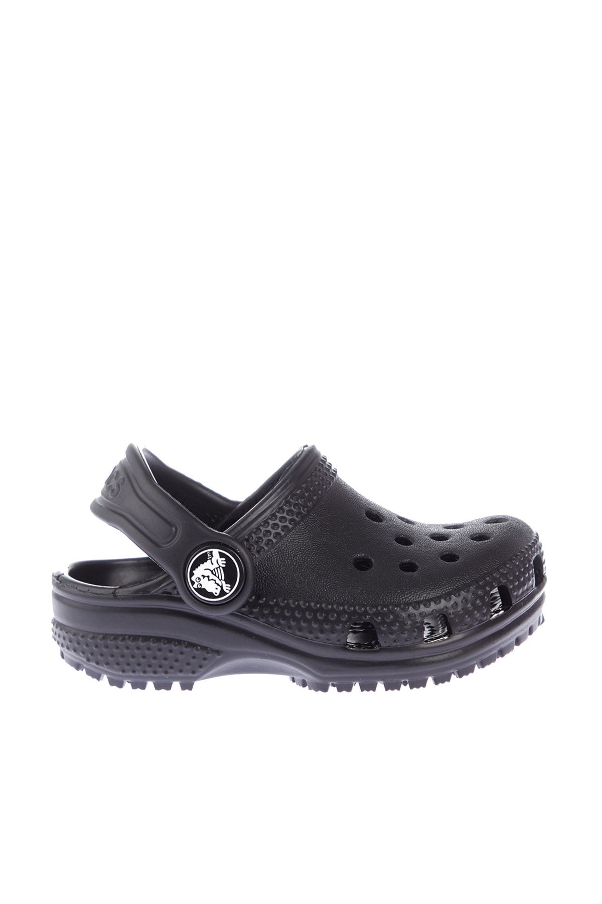 Черные детские тапочки Crocs Classic Clog T CR1849