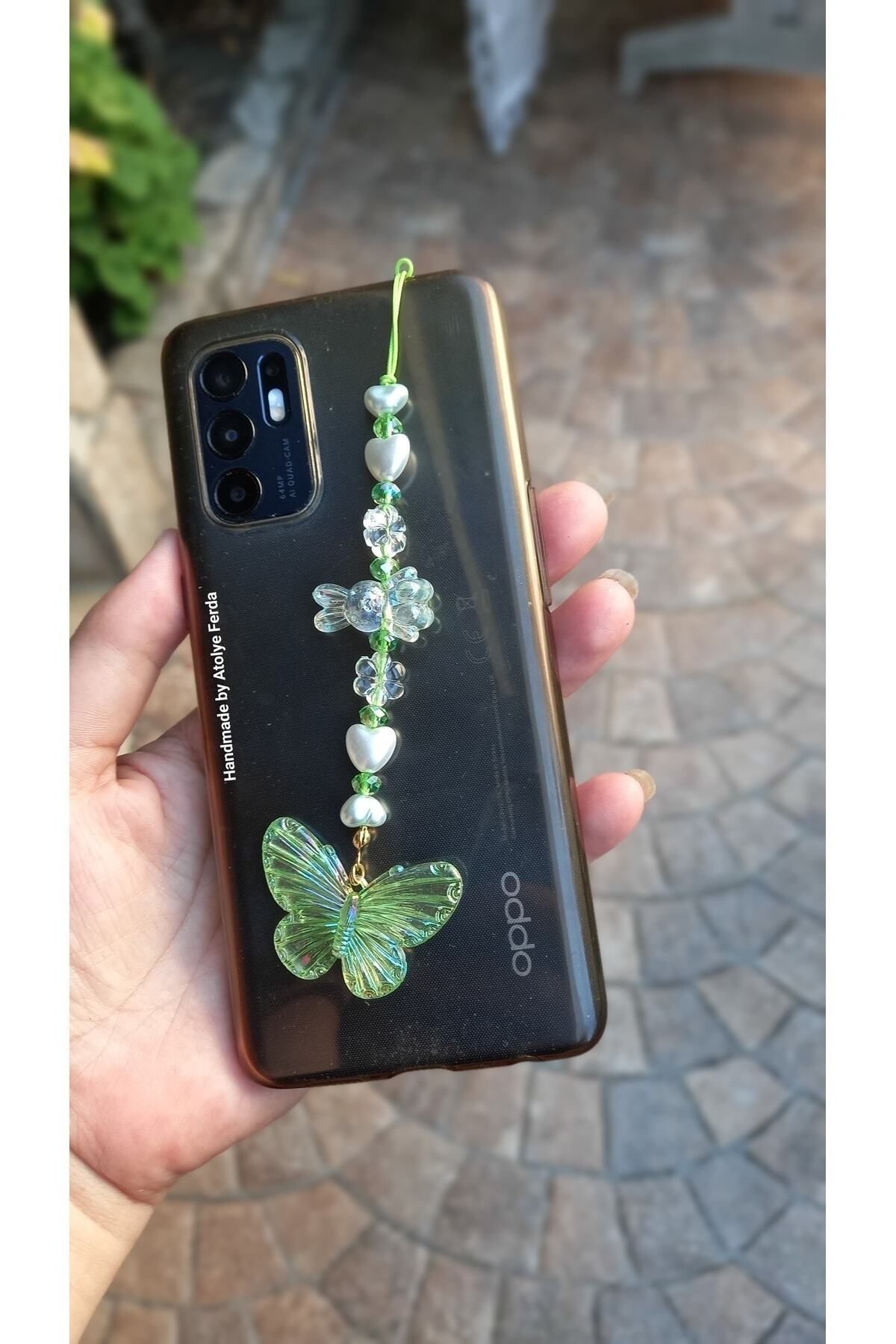 Atolye Ferda-Phone Charm with Butterfly and Rabbit Figures Phone String 3