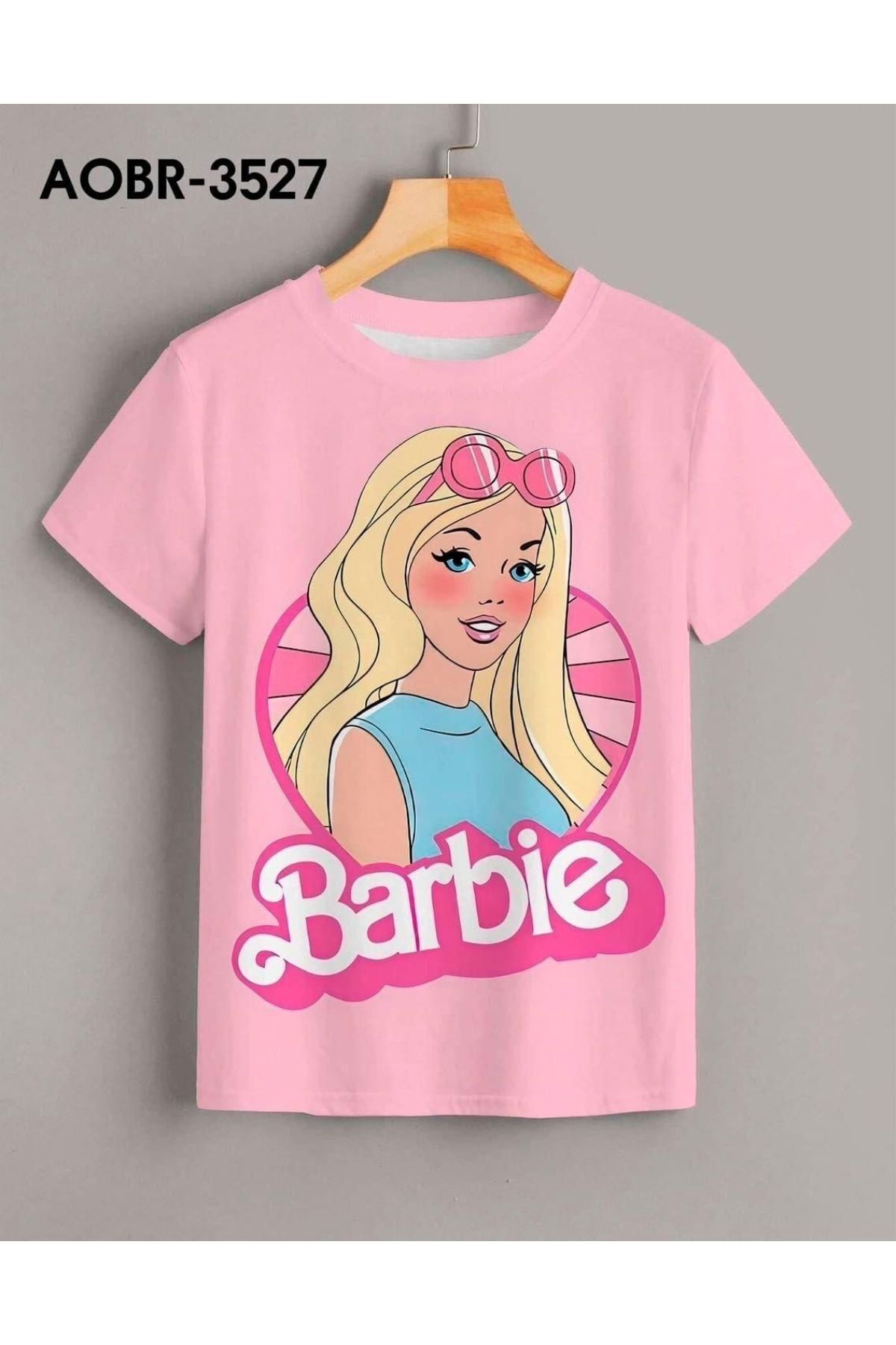 Benisengiydir Rosafarbenes Barbie-Puppen-T-Shirt mit