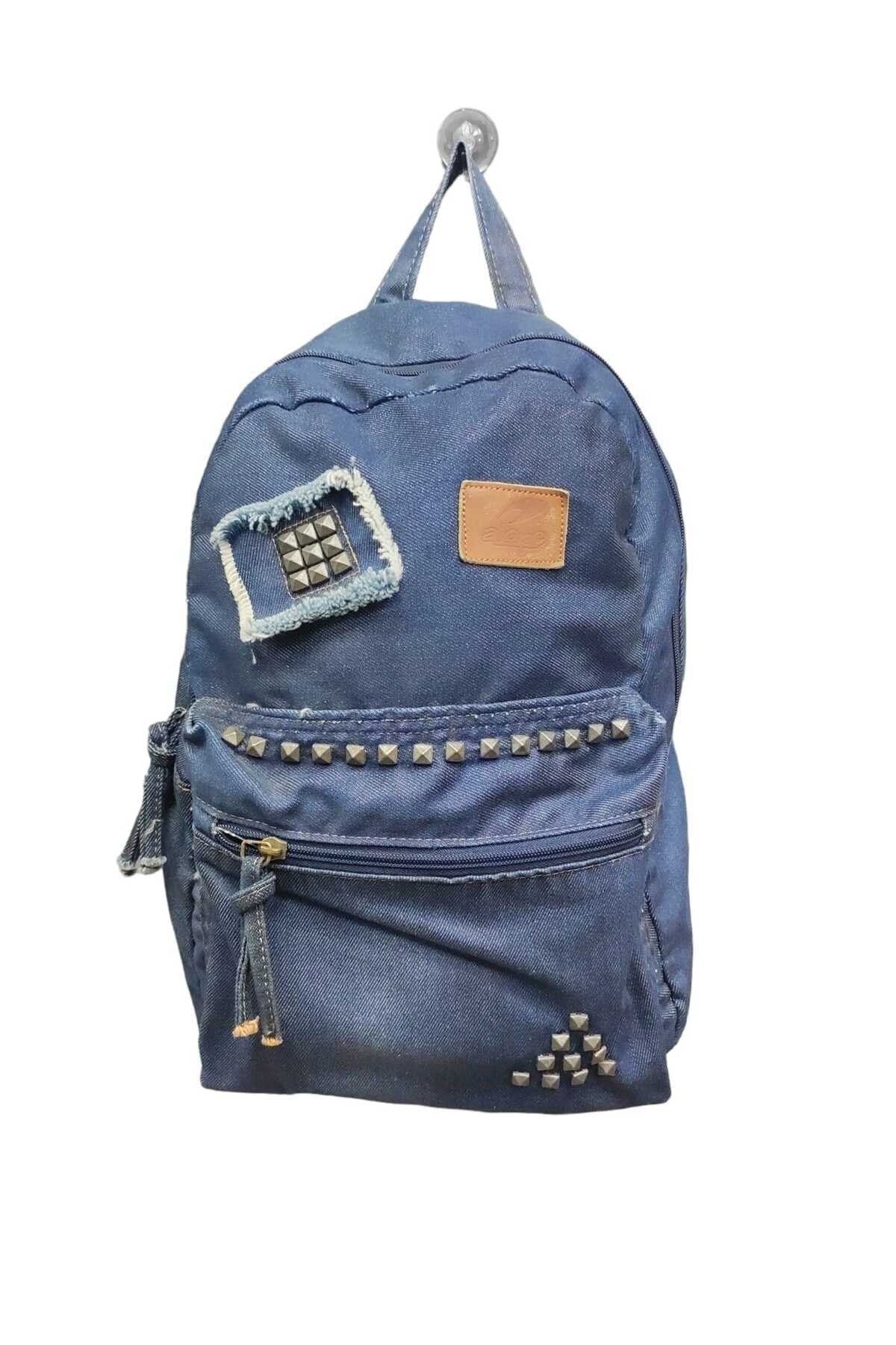 Denim backpack purse clearance
