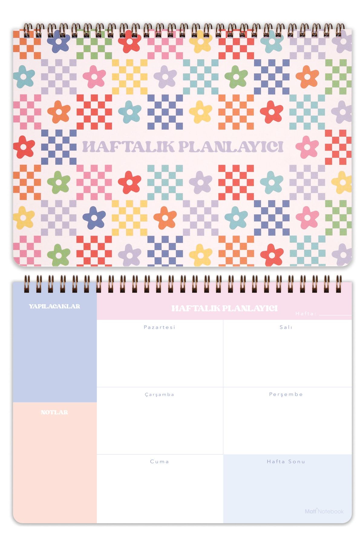 Matt Notebook-Spiral Desktop Planner Set of 3 6