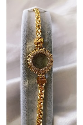 NETİCE ÖYLEK GÜNEŞ MODELİ GOLD RENK ÇEYREKLİIK BİLEKLİK