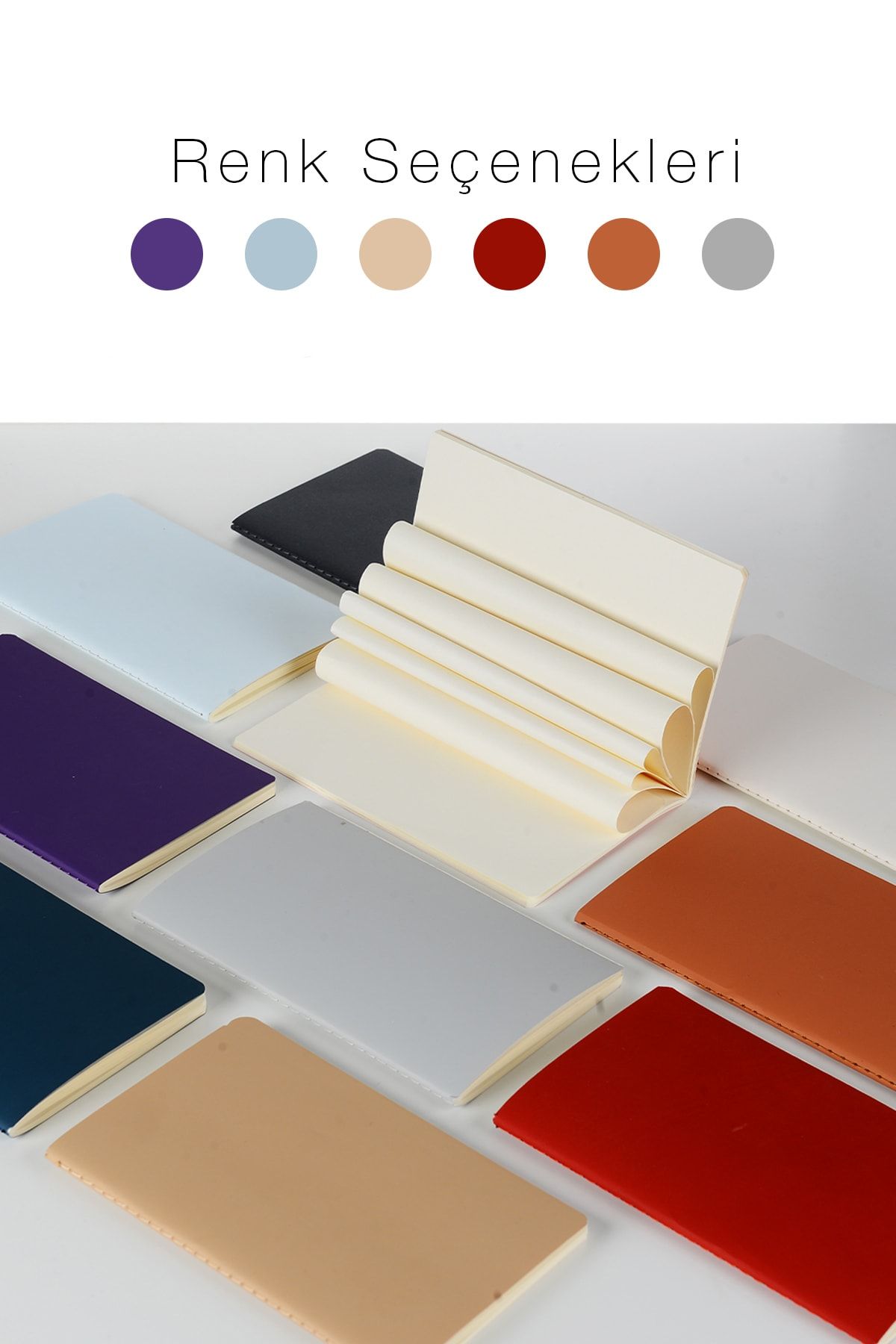 DERELİ MATBAA-Undated Notebook Models with Color Options 112 Pages 5