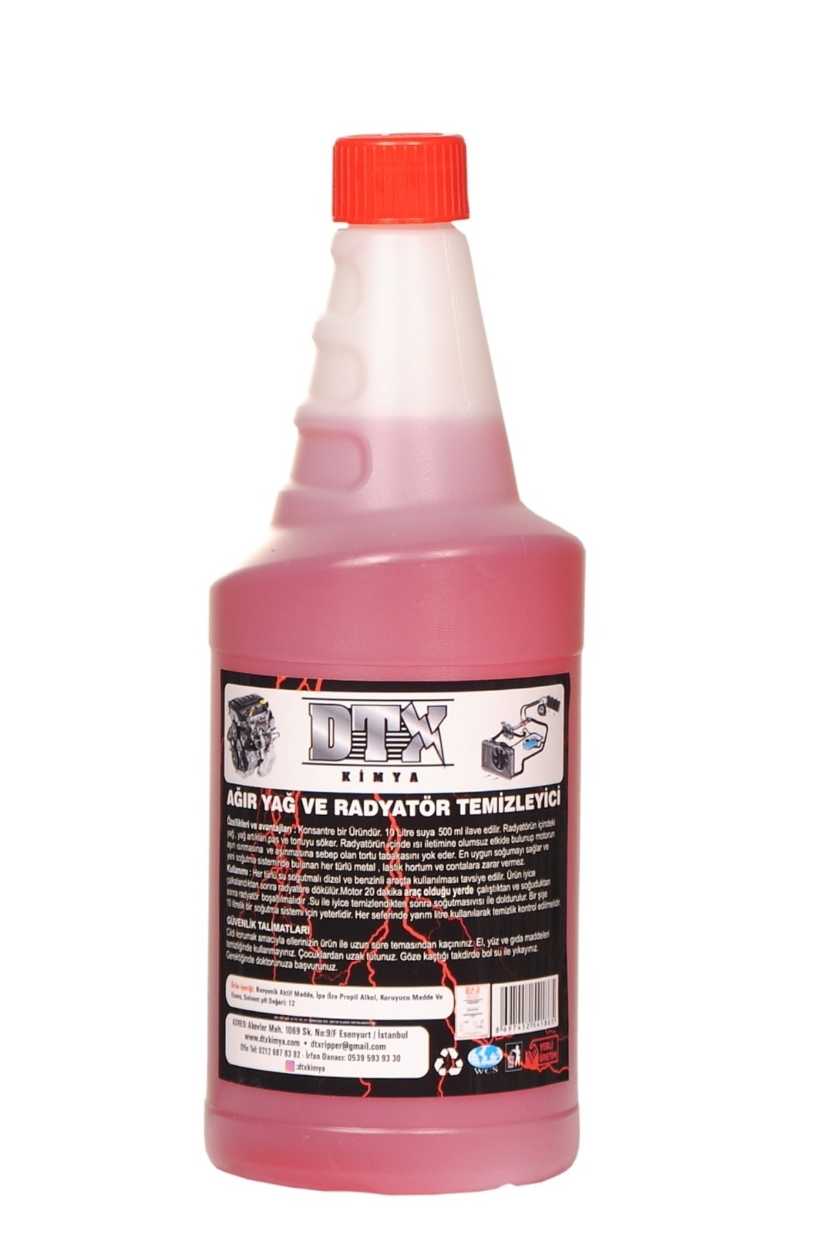 Solventsiz Ağır Yağ Sökücü Ve Radyatör Temizleyici 1/1-3 Konsantre 1 Lt