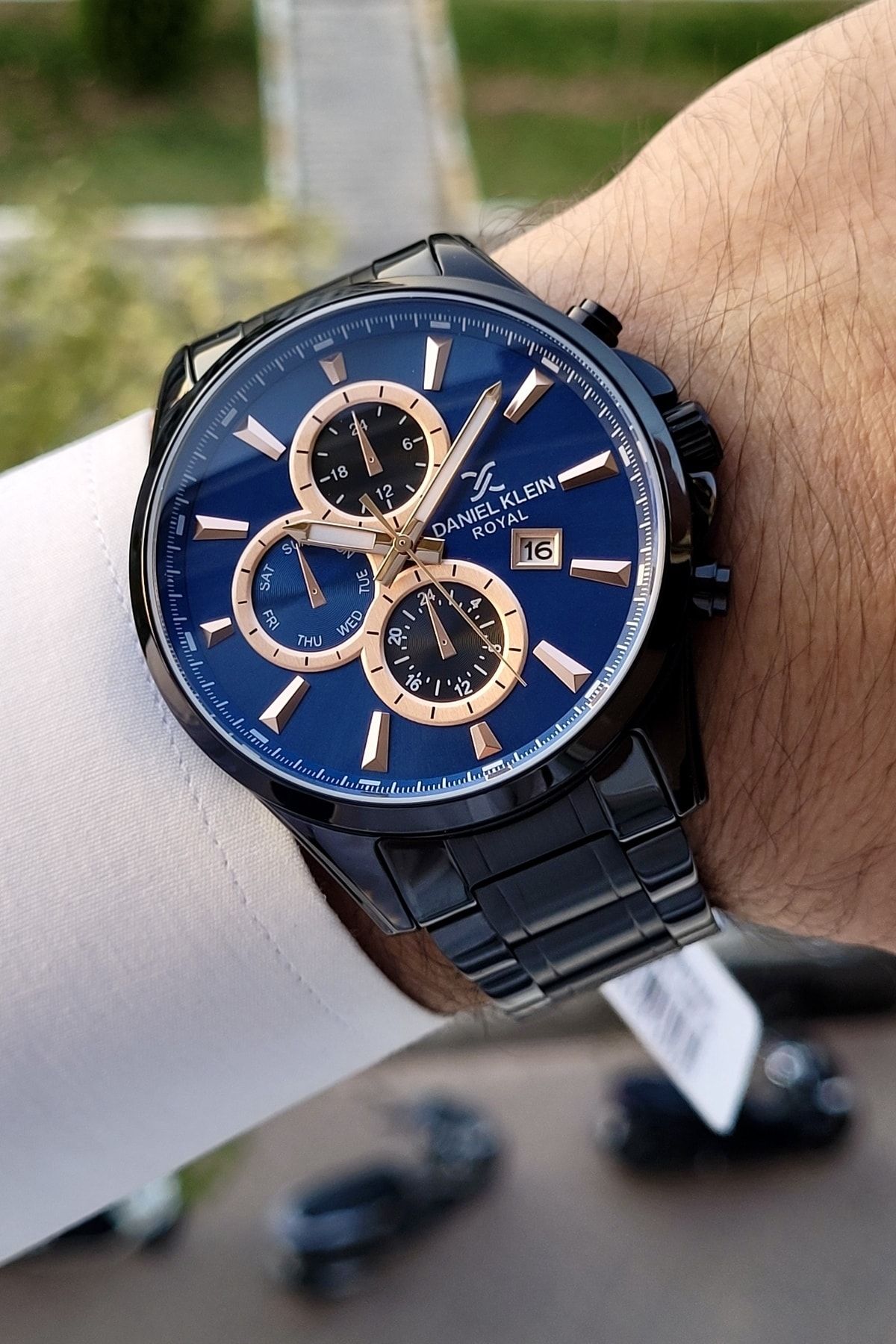 Daniel klein 2025 black analog watch