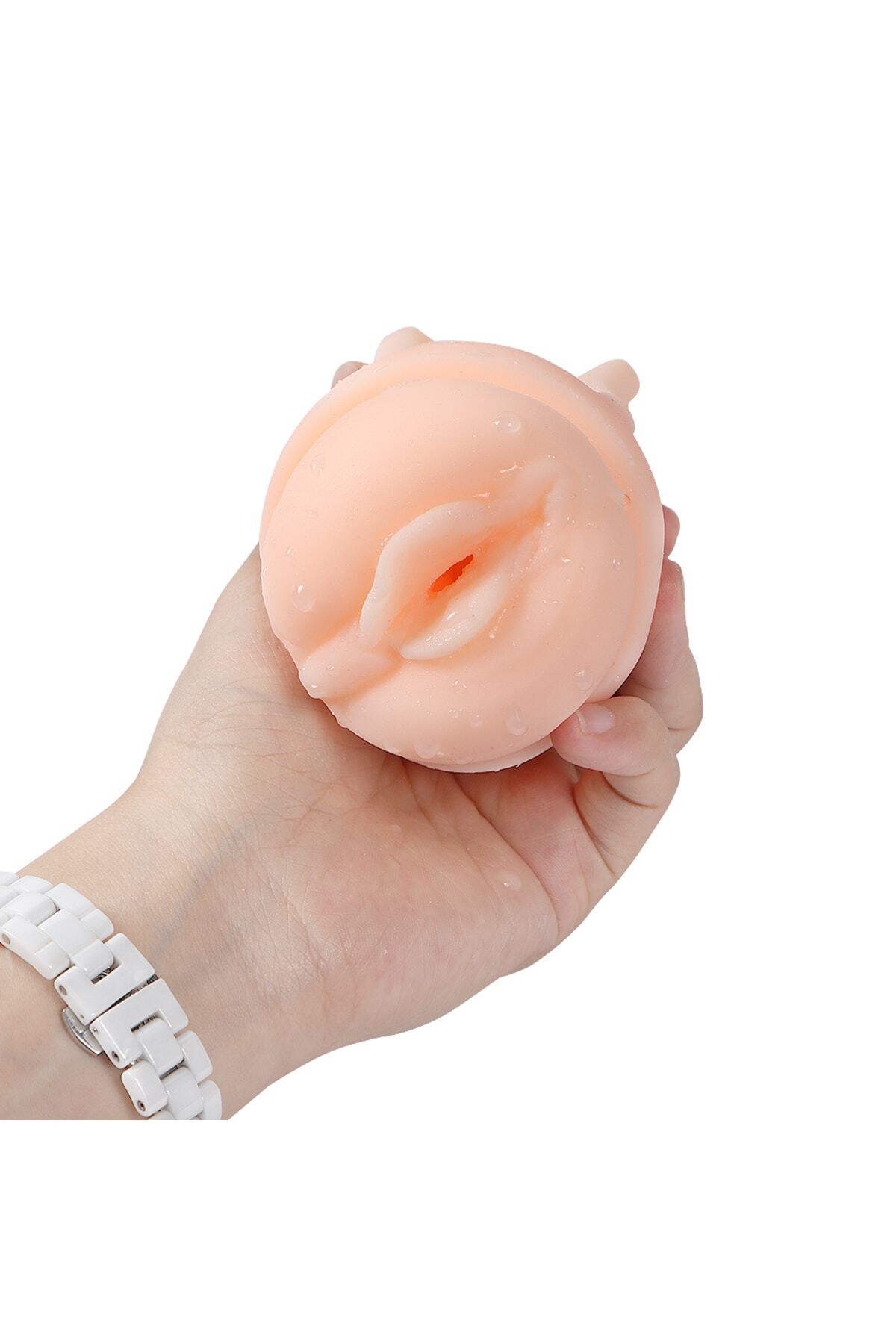 14 Cm Gerçekçi Dokuda Süper Realistik Suni Vajina Mastürbatör 3