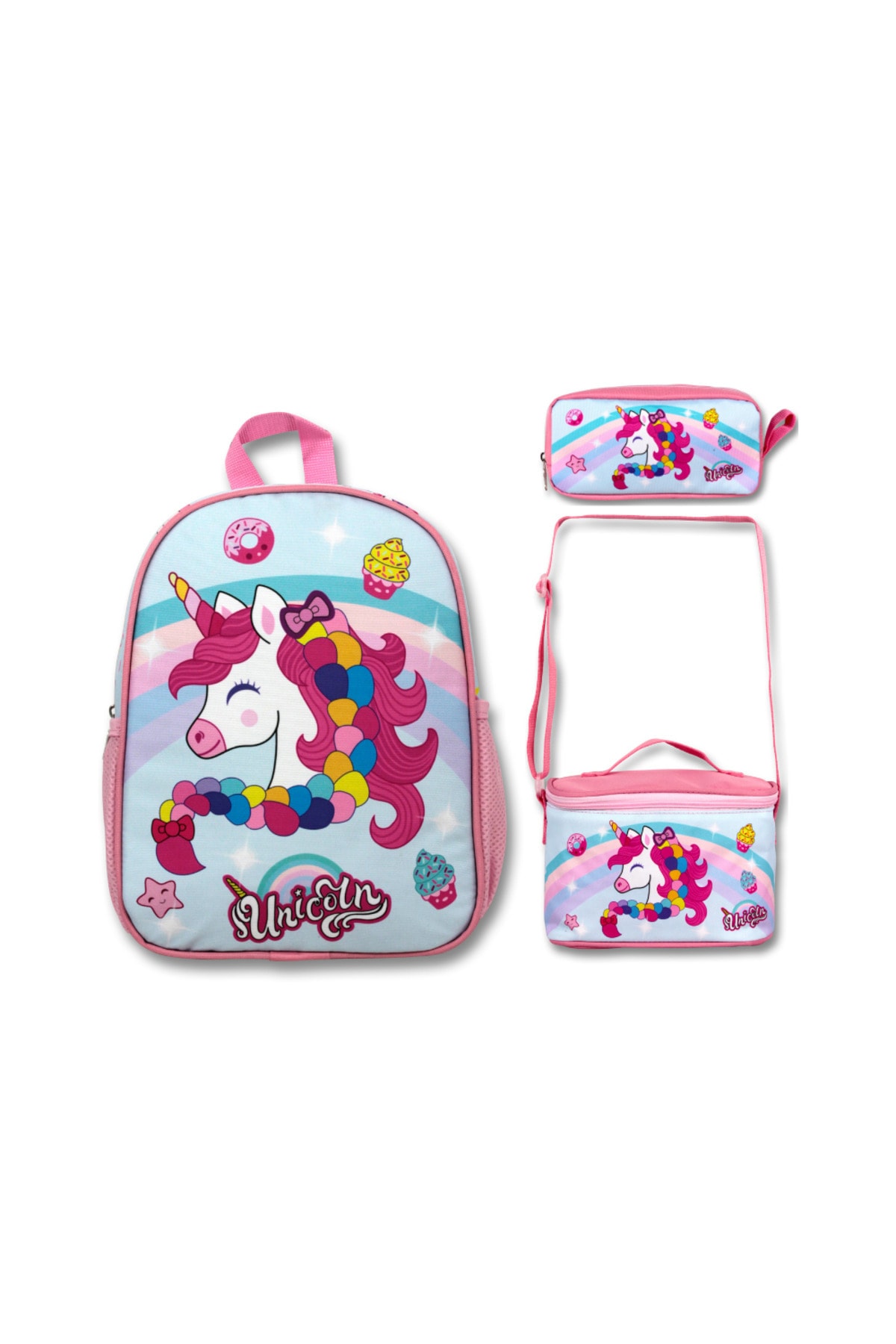ست Famebag کیسه جامدادی و تغذیه مهدکودک کوسه کیف Ümit Bag اورجینال - تصویر 8
