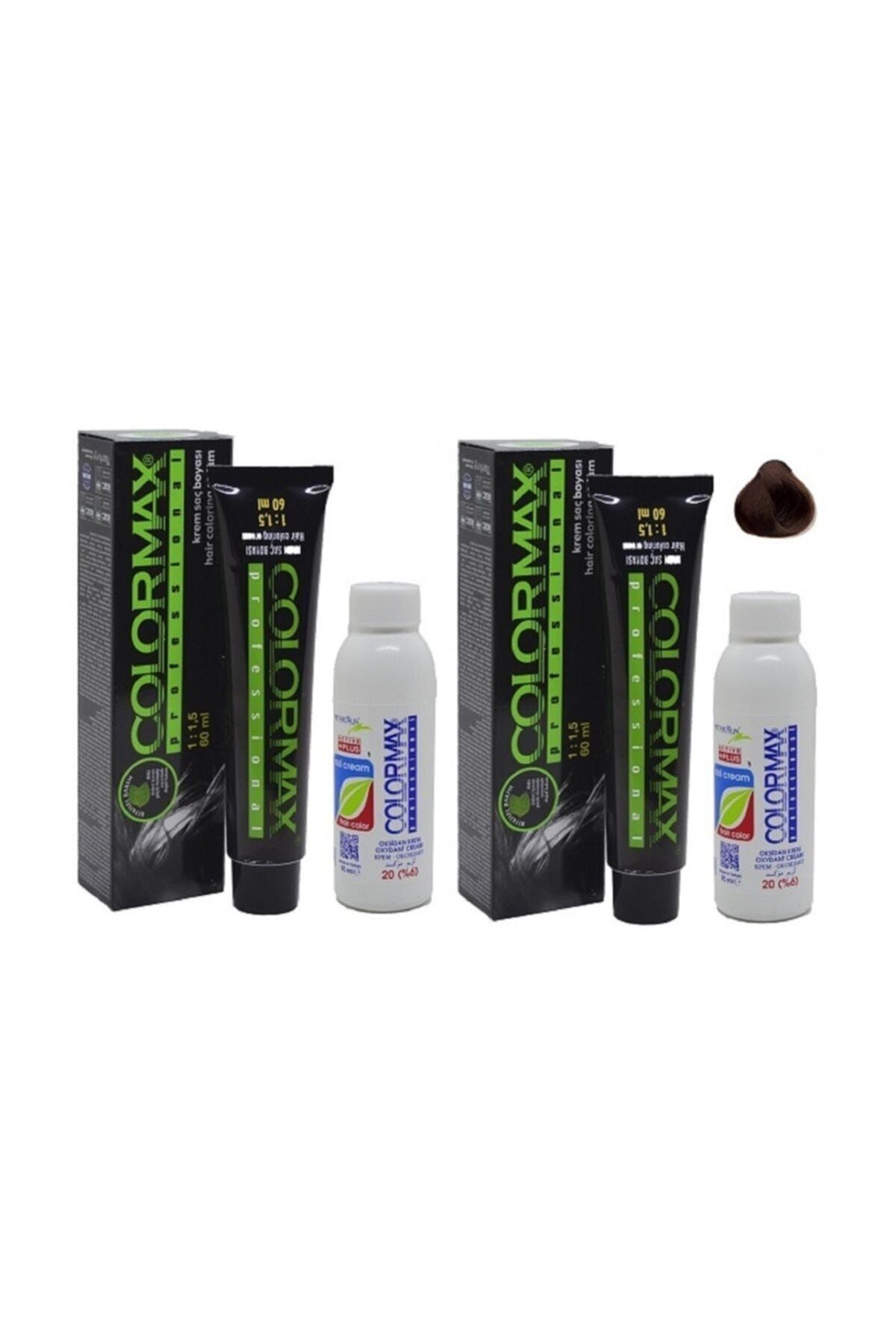 Colormax 5.3 Açık Kahve Dore 2'li + Orjınal Oksidan Krem 90ml 2'li