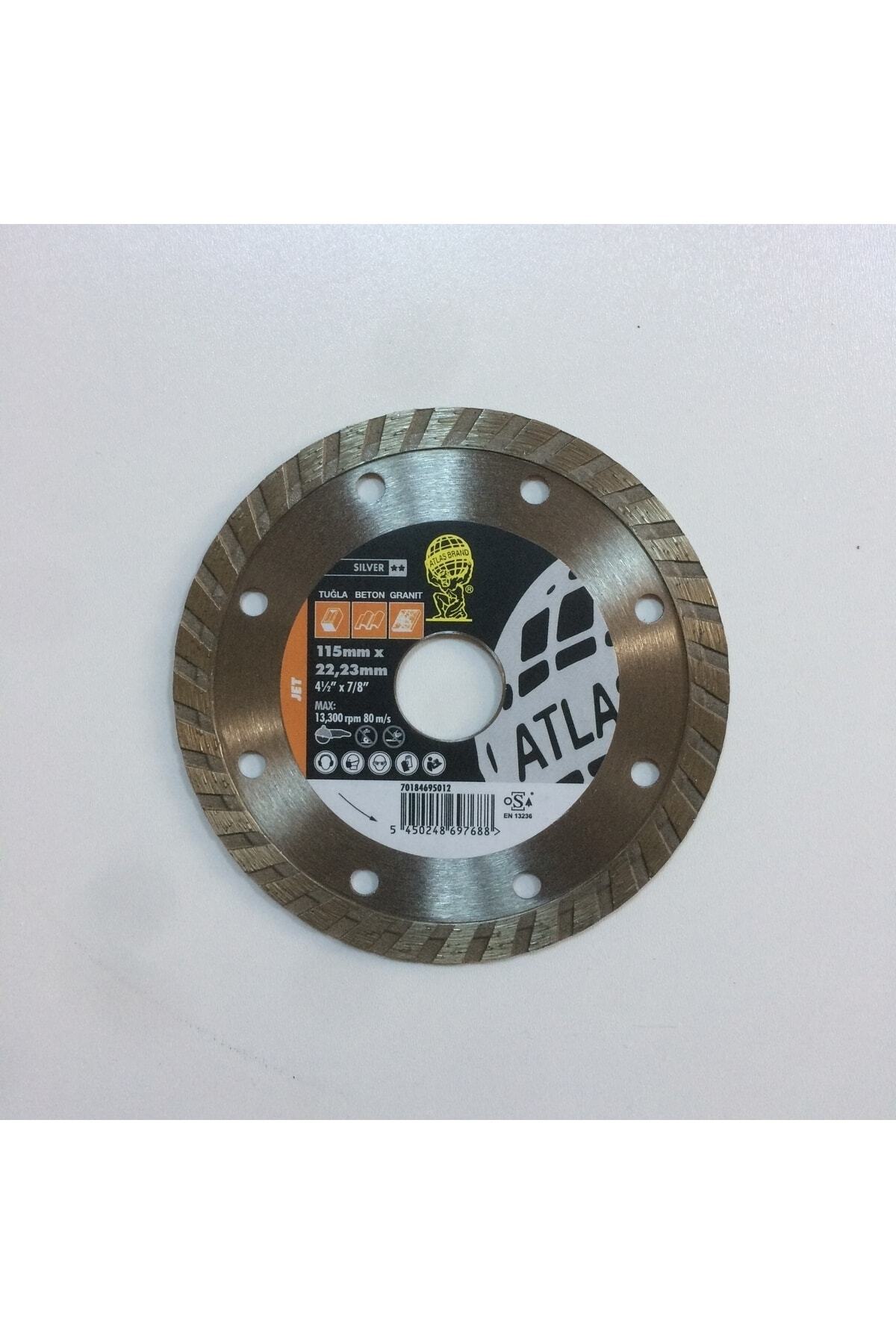 Atlas TURBO 115 MM ELMAS TESTERE MERMER GRANİT BETON KESİCİ DİSK