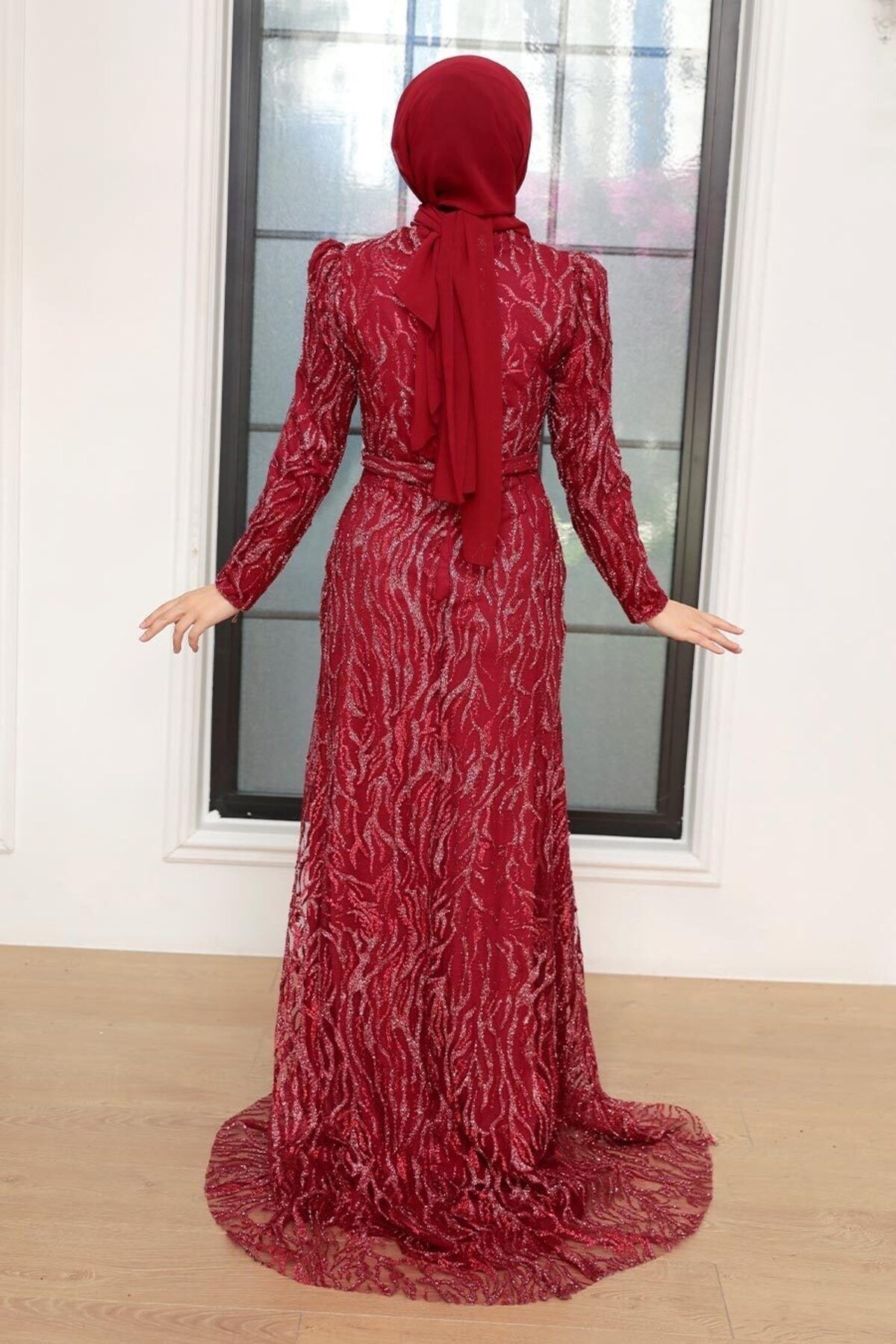 Dress maroon hijab shop