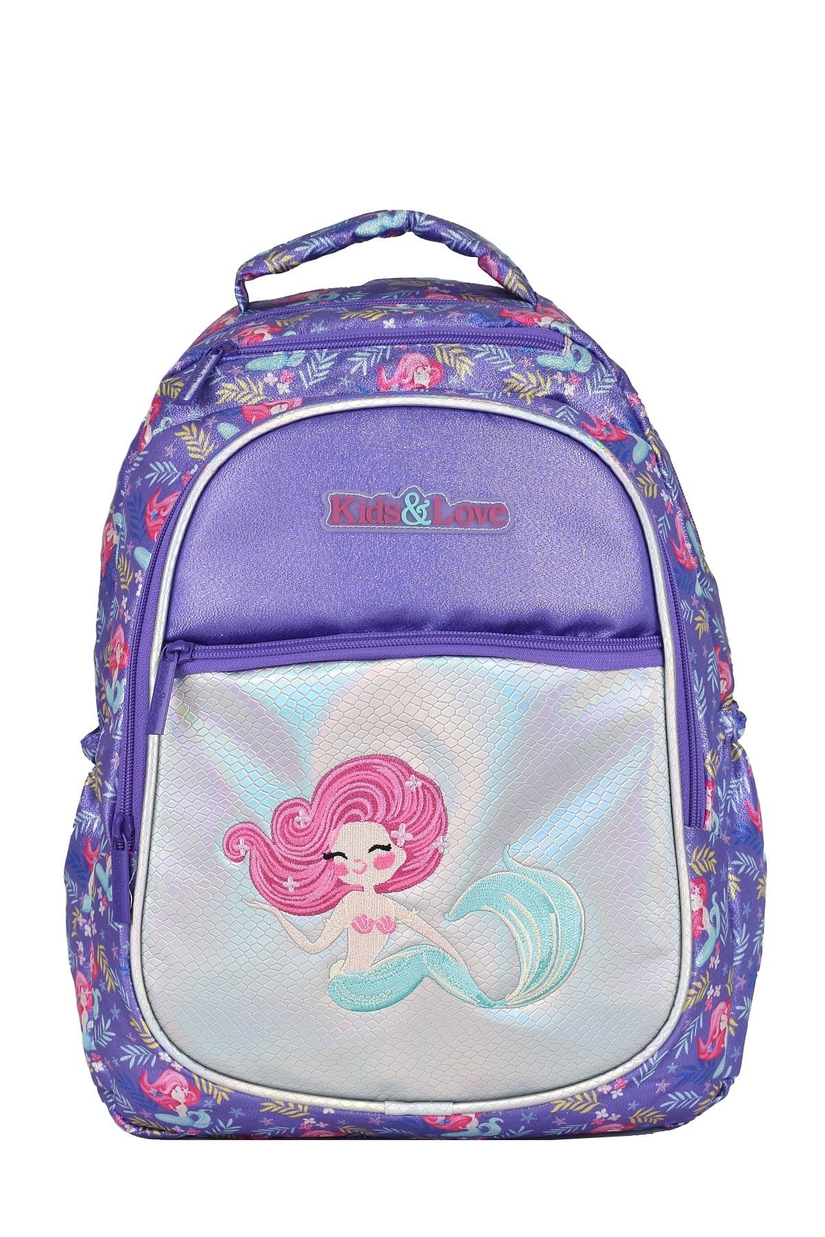 ELATAE Multi Eye Primary School Backpack and Lunchbox Set Mermaid