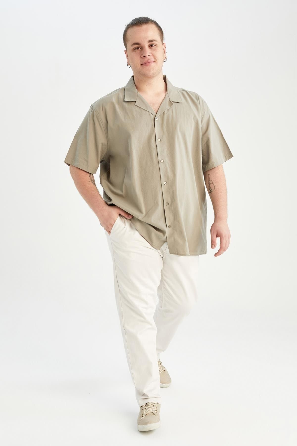 DeFacto-DF Plus Plus Size Jogger Pants 5