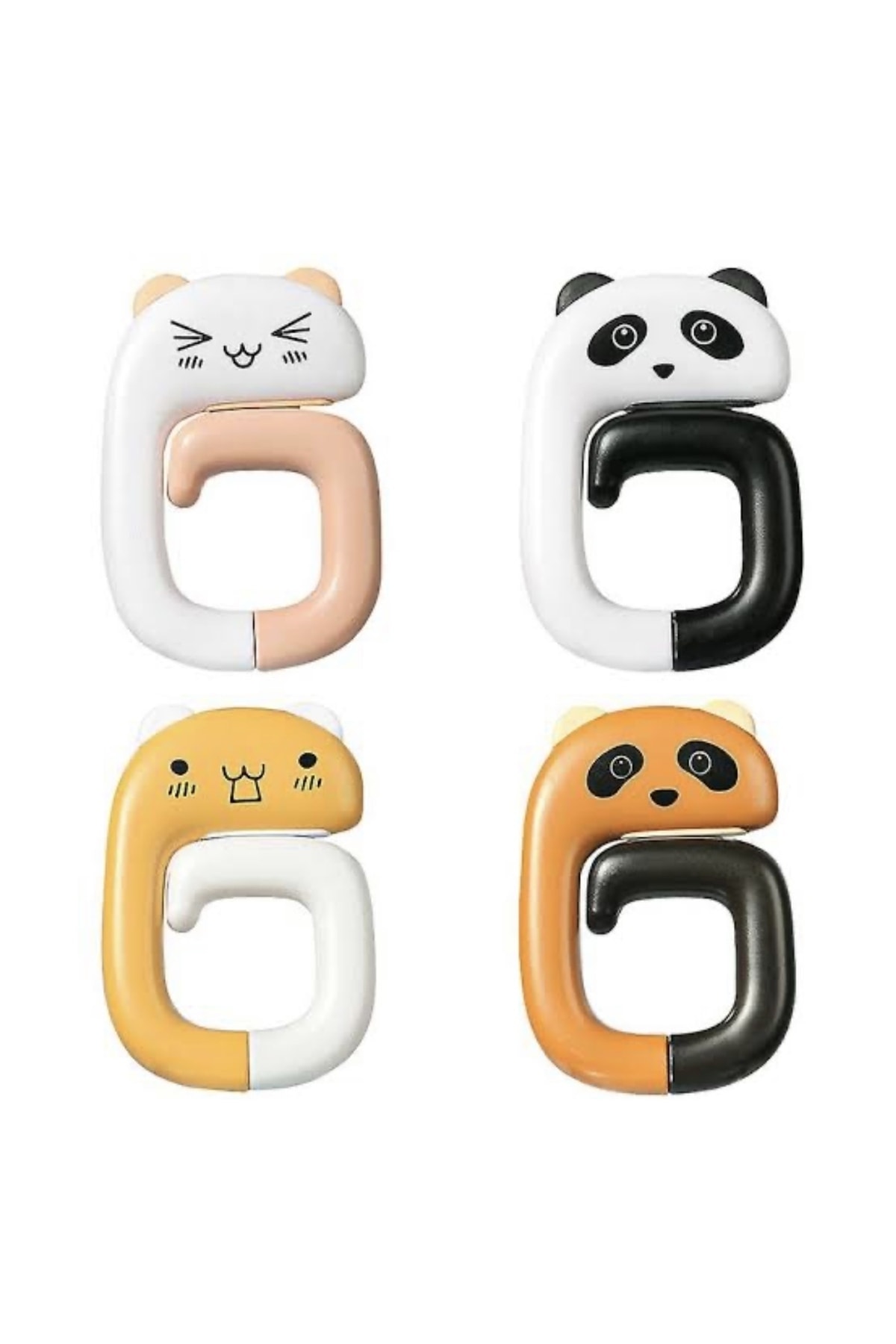 Genel Markalar Çok Amaçlı Panda Motifli Askılık (1 adet Çok Renkli Belirtilmemiş Plastik TR