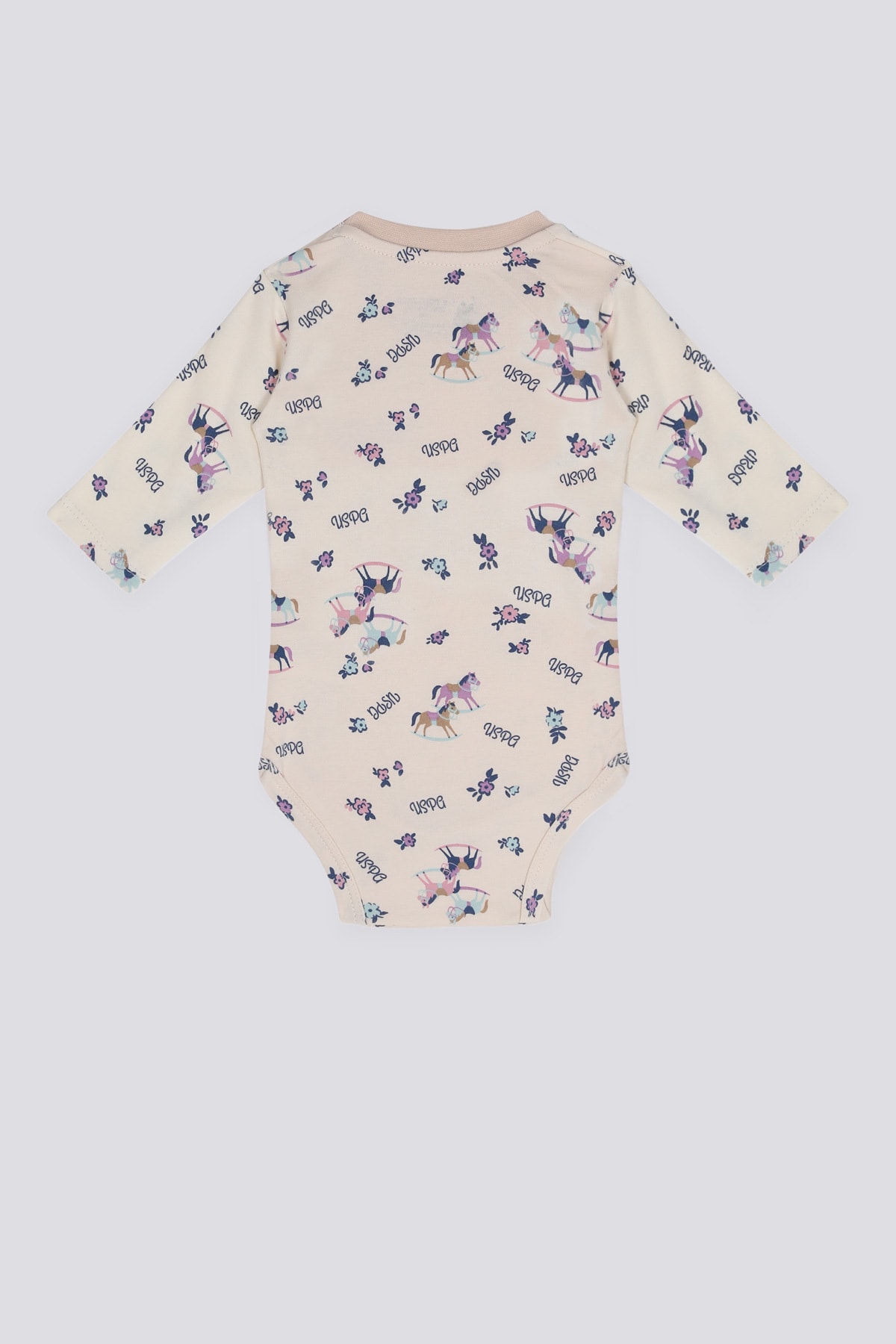 بادی نوزادی دخترانه اکرو U.S. Polo Assn. | USB1023 اورجینال - تصویر 3