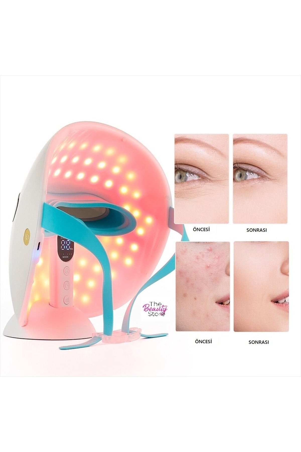 Yüz Maskesi Cilt Tazeleme Yenileme Peeling Dermapen Foton Güzellik Led Maske — سفید LDMS2 — تصویر 5 از 6