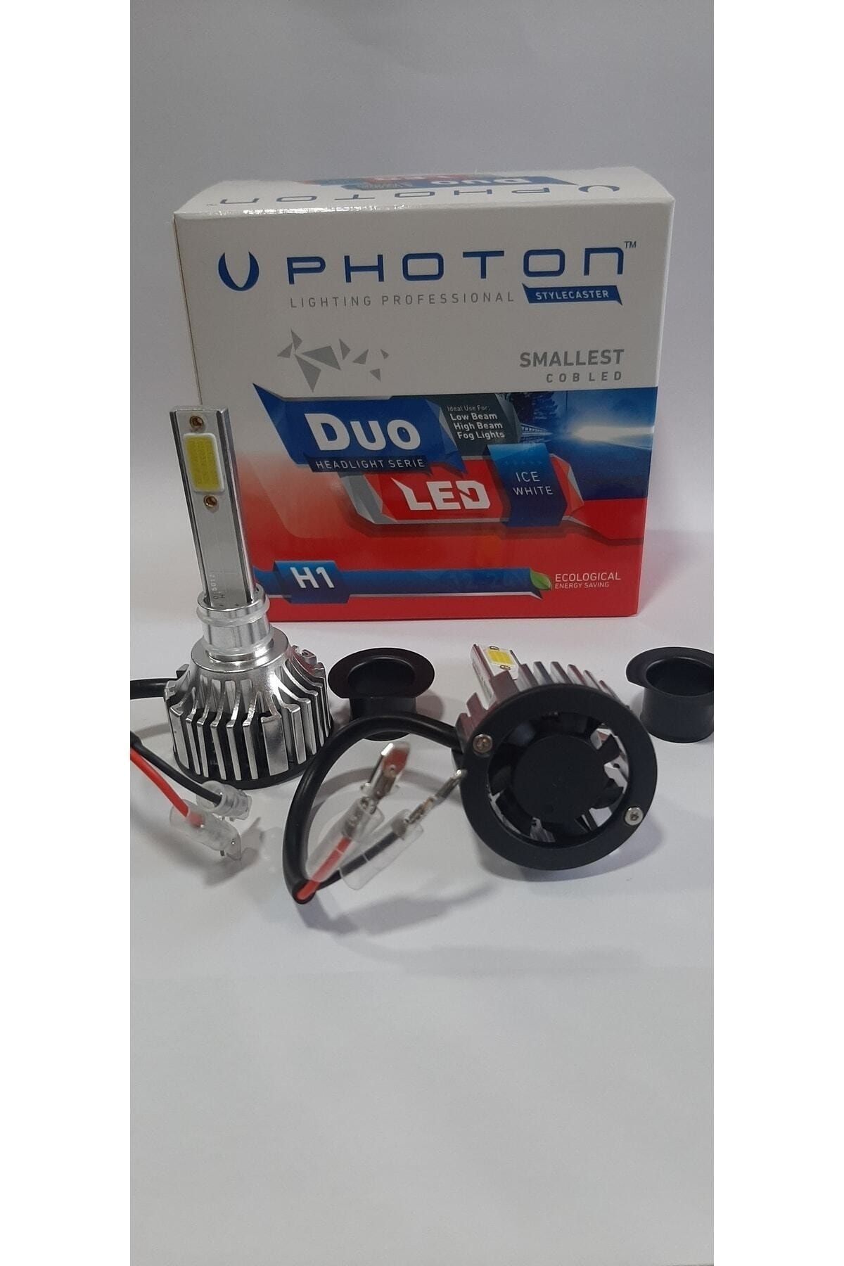 PHOTON DUO SERIES H1 headlight LED lamps 12-24V / P14.5s 6000Lm (2pcs)