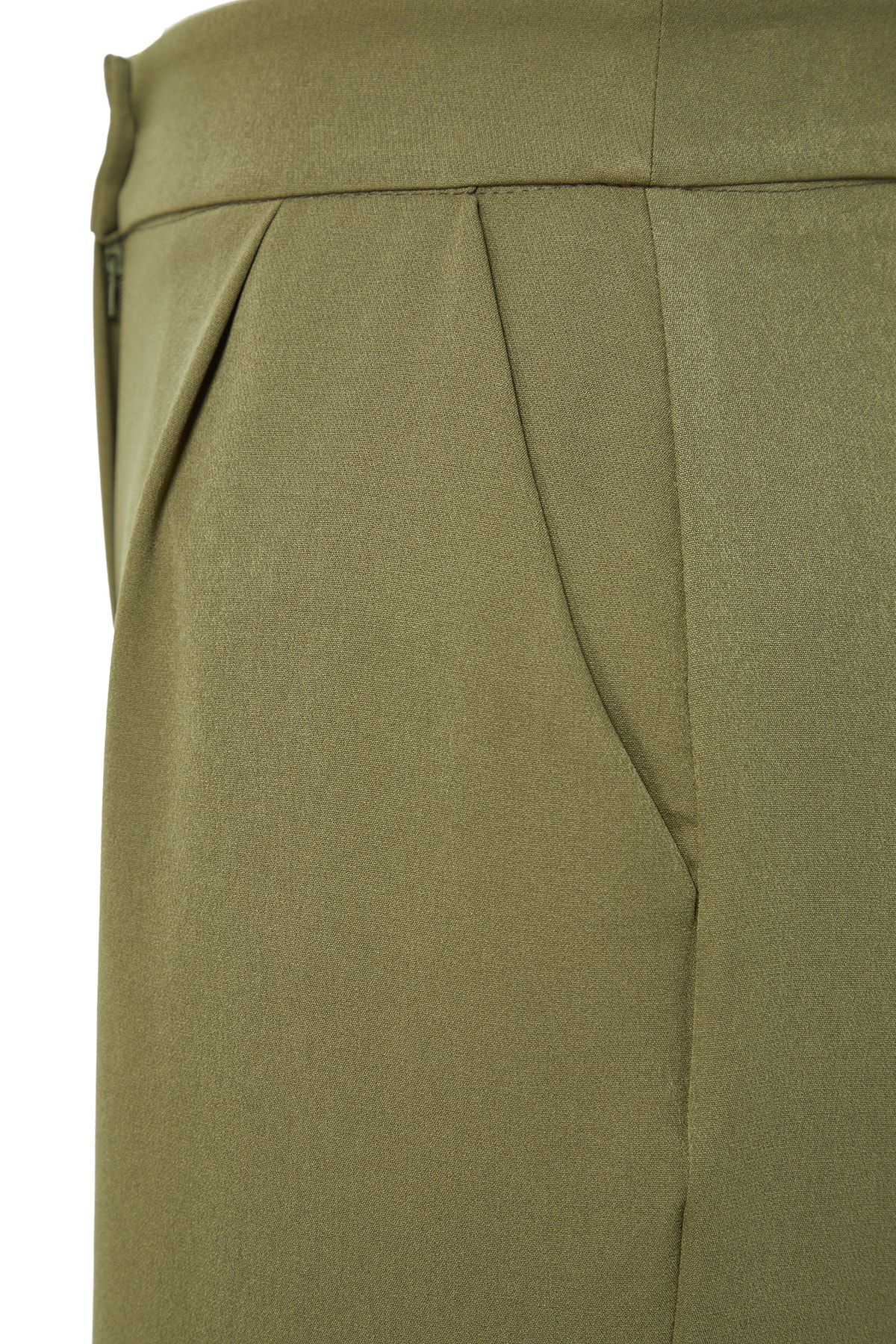 Trendyol Collection-Khaki-gewebte Hose mit weitem Bein – TWOAW22PL0139 7