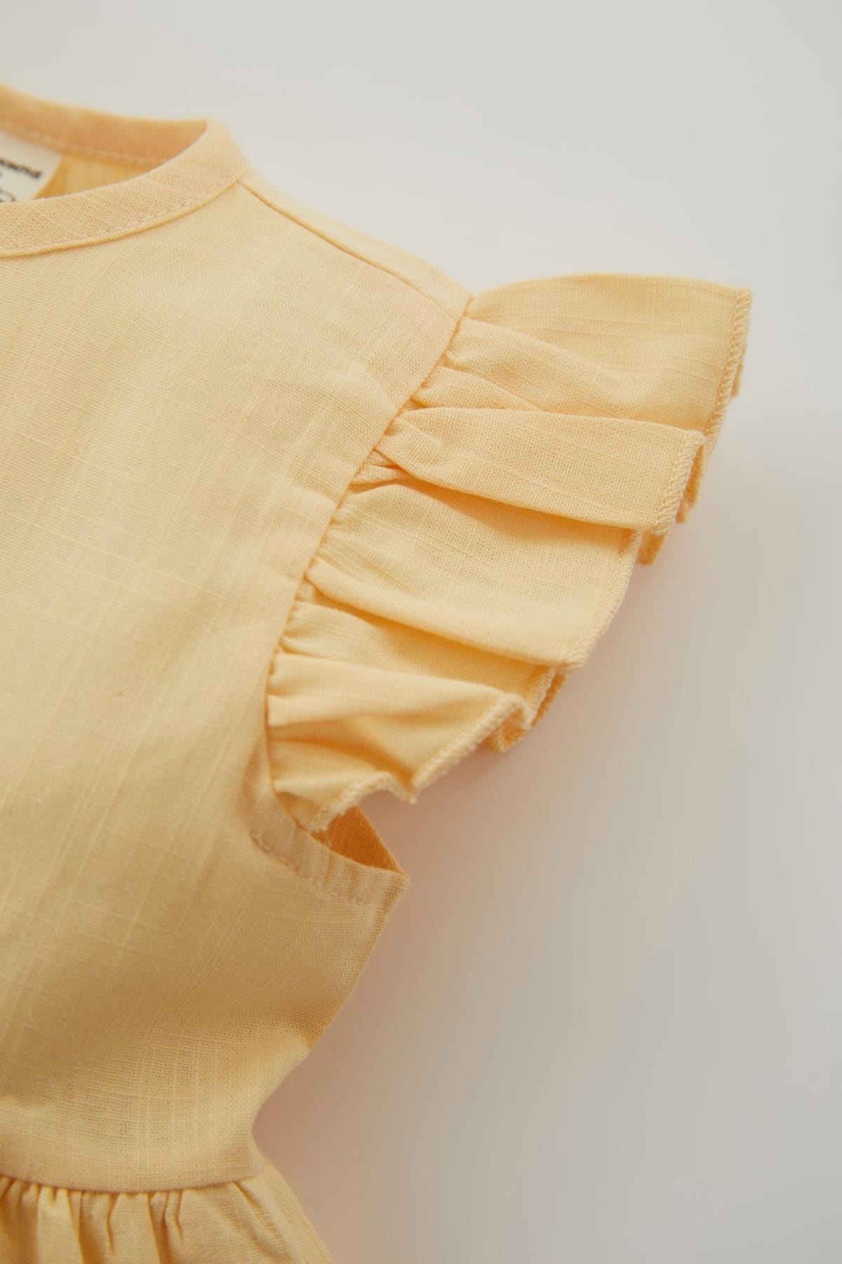 لباس مجلسی دخترانه زرد دفکتوDefacto | Z7402A223SM اورجینال - تصویر 5