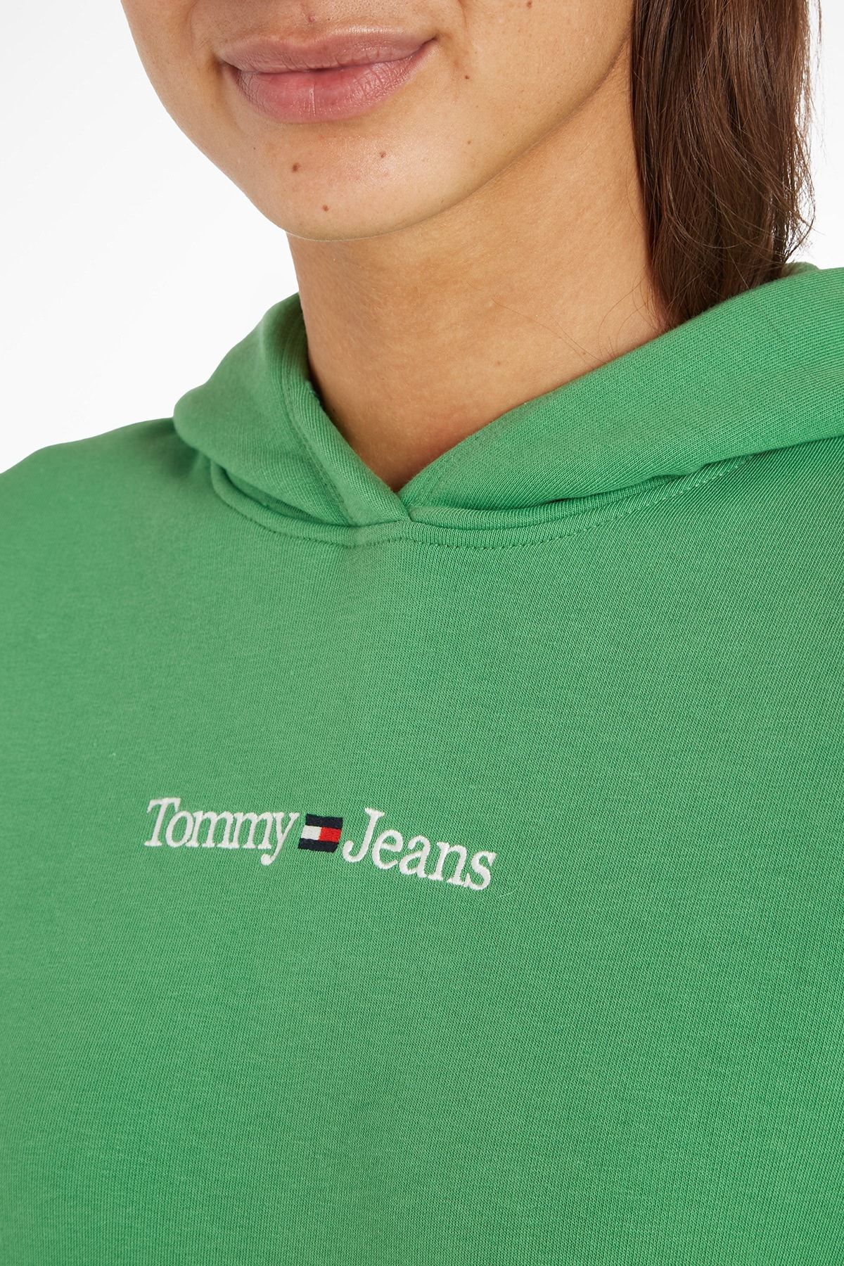 Green tommy jeans sweatshirt hotsell