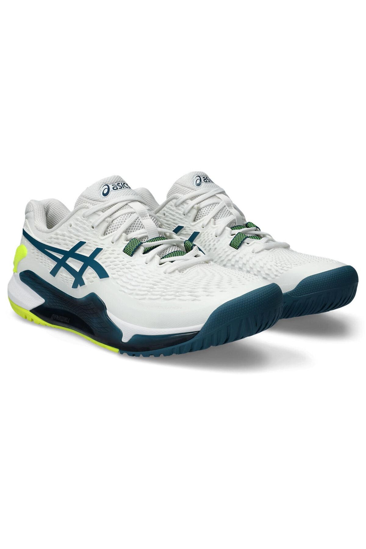 Asics کفش تنیس سفید مردانه 9 رزولوشن ژل