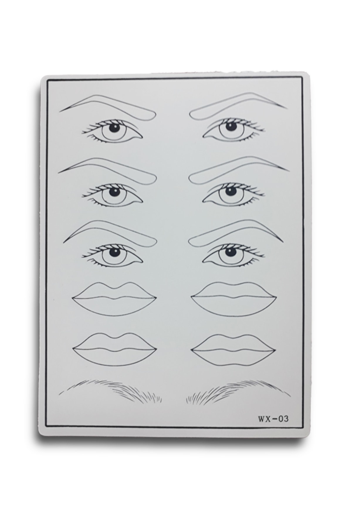 ARMONİKONYA 1 Adet Kaş Göz Şekilli Kalıcı Makyaj Latex Çalışma Derisi Microblading Deri Suni Deri — LatexDeri5