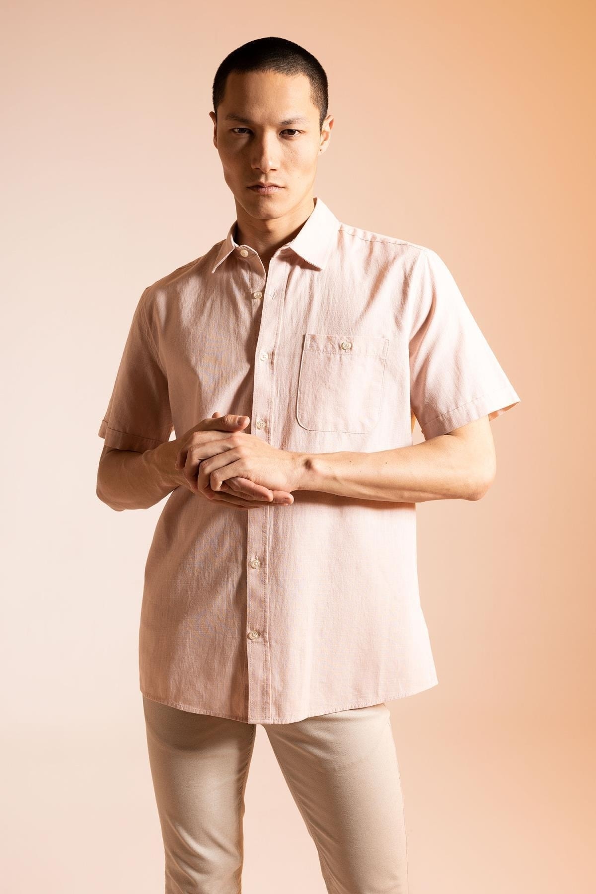 پیراهن مردانه دفاکتو | M9432AZ23SP Defacto - Image 4