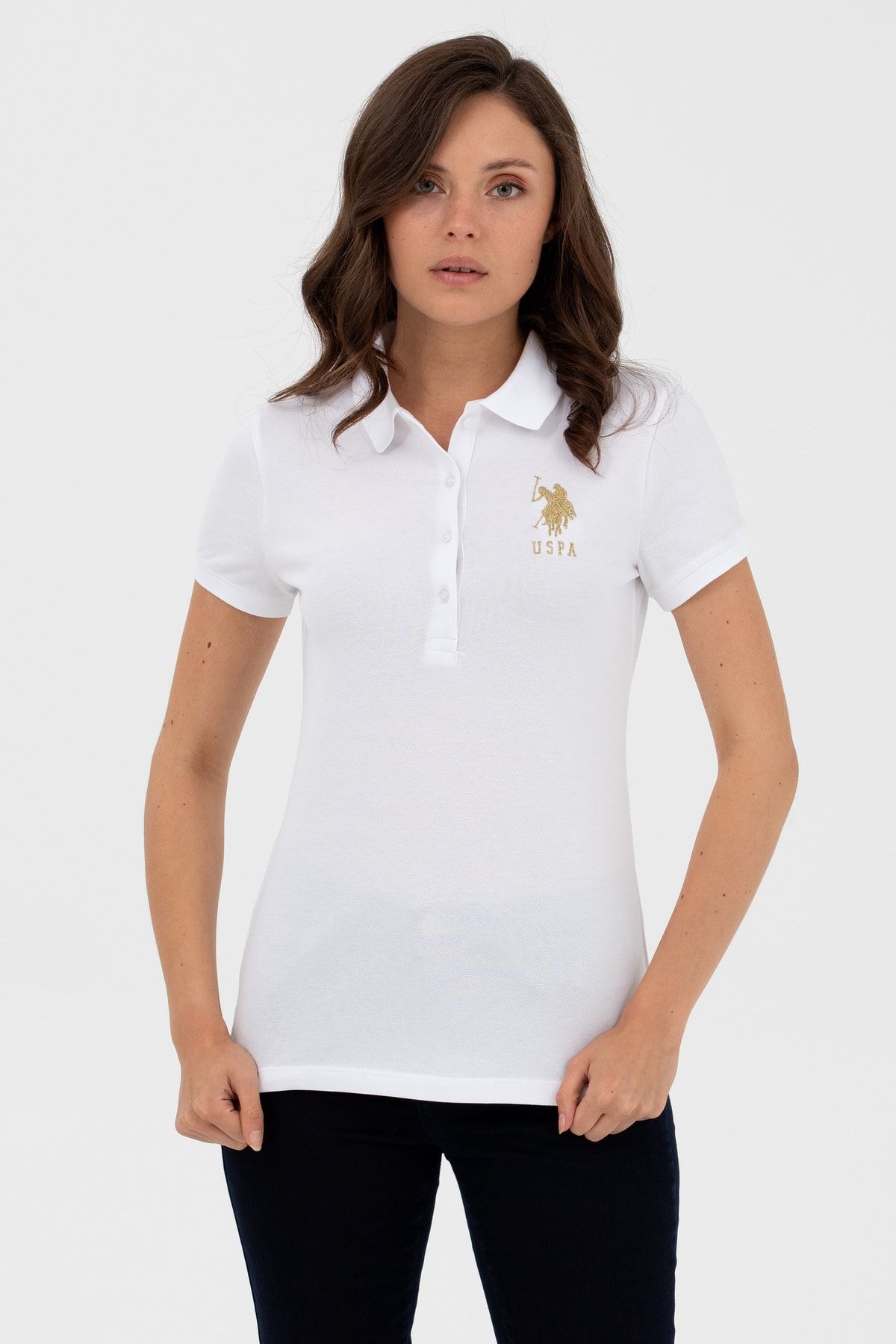 Американская ассоциация поло. ФУТБОЛКА ПОЛО US POLO SLIMFIT 1567889 MTS GOLD CARD