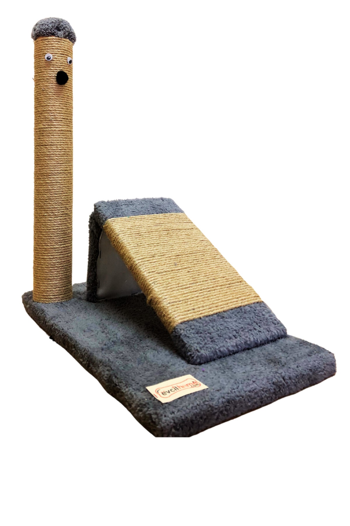 Mavi Kaktüs Kedi Tırmala + Kedi Rampası 2'li Set Takım