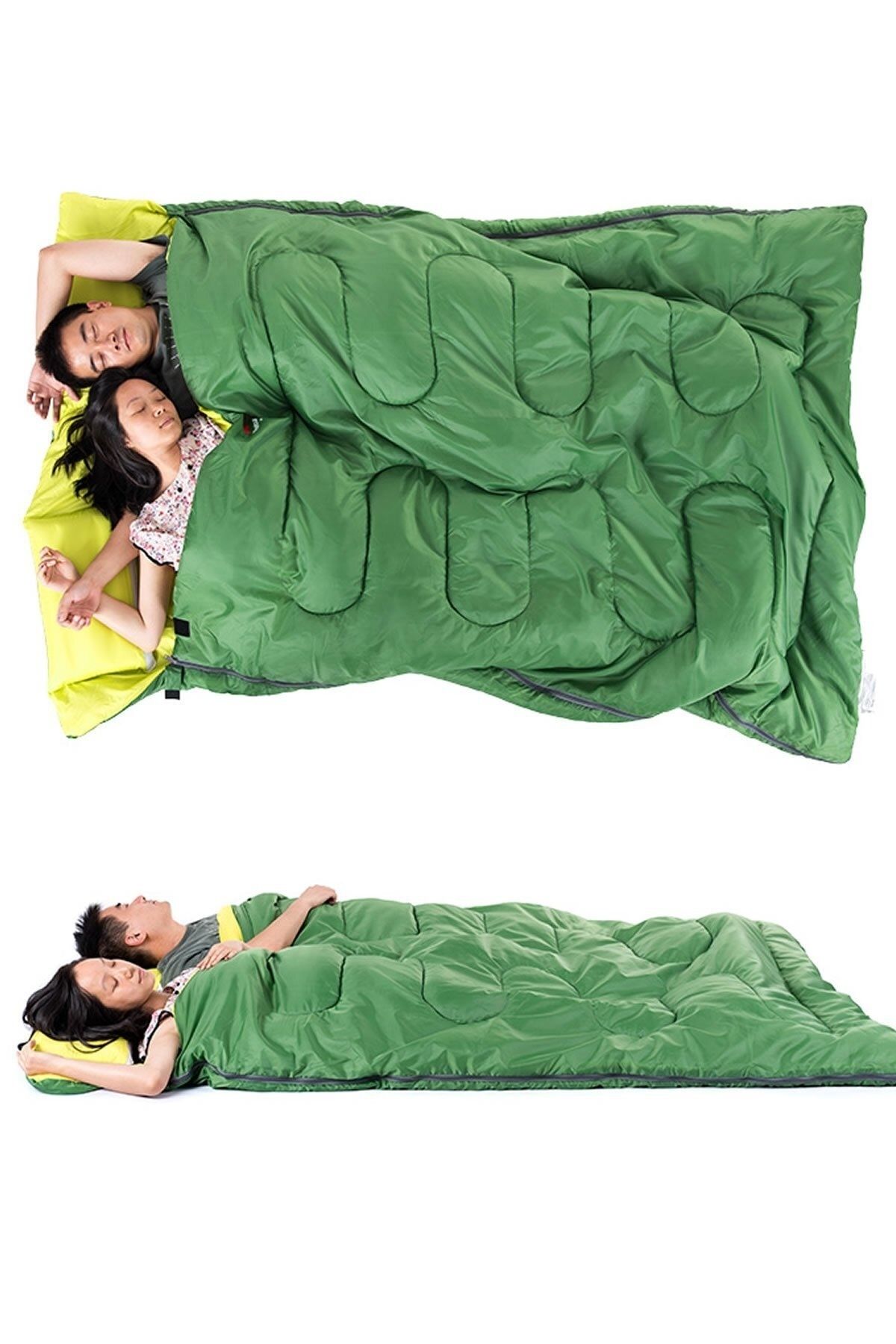 EFSANE KAMP Double Sleeping Bag Green Trendyol