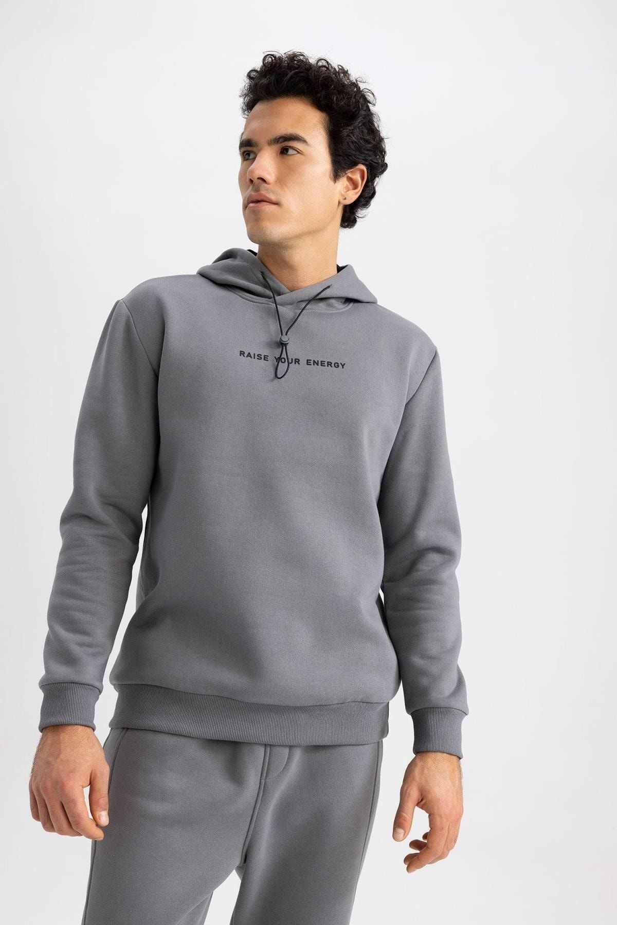 Fit Standart Fit Kapüşonlu Sweatshirt