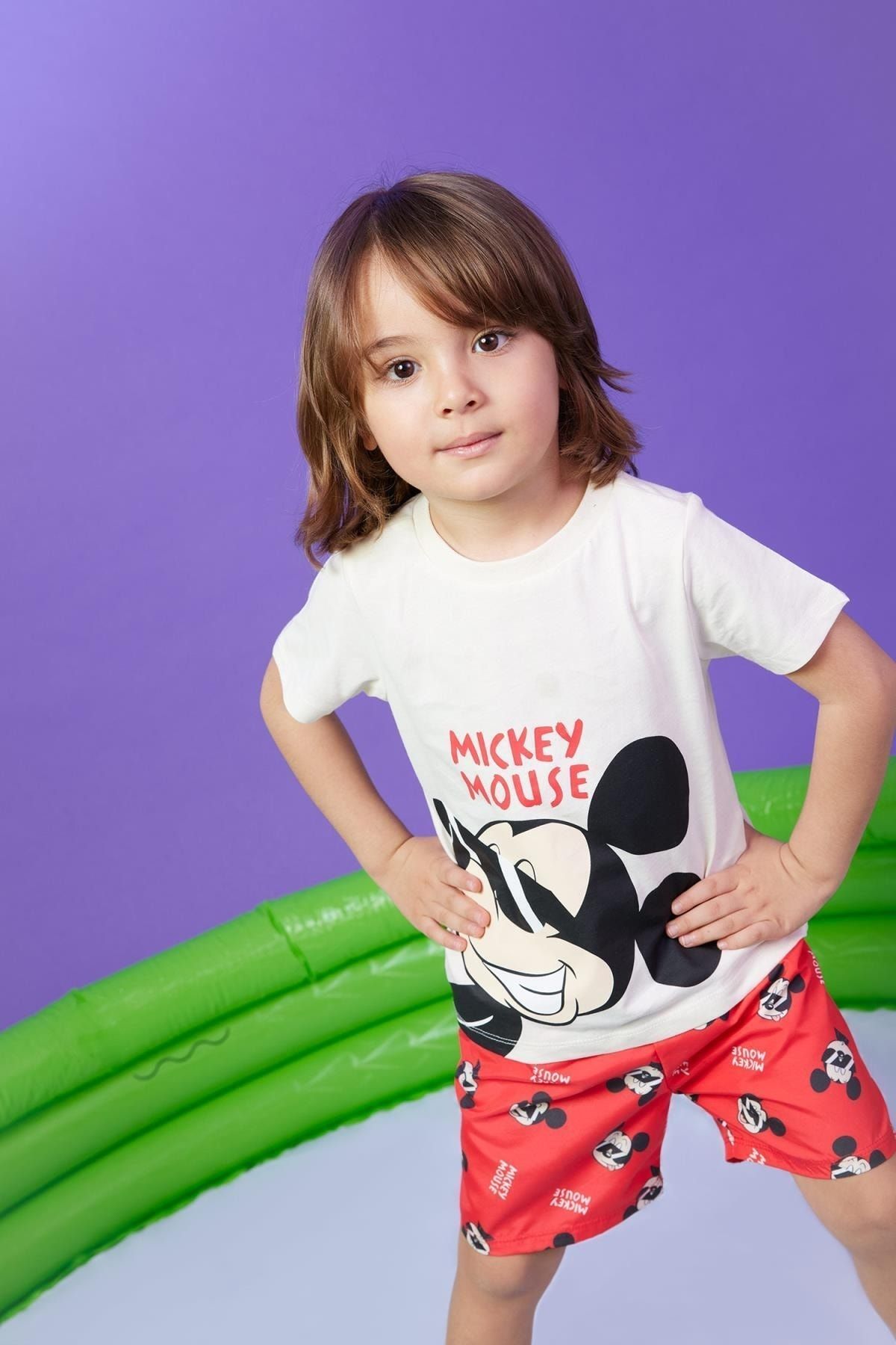 Mickey mouse swimsuit for baby boy best sale