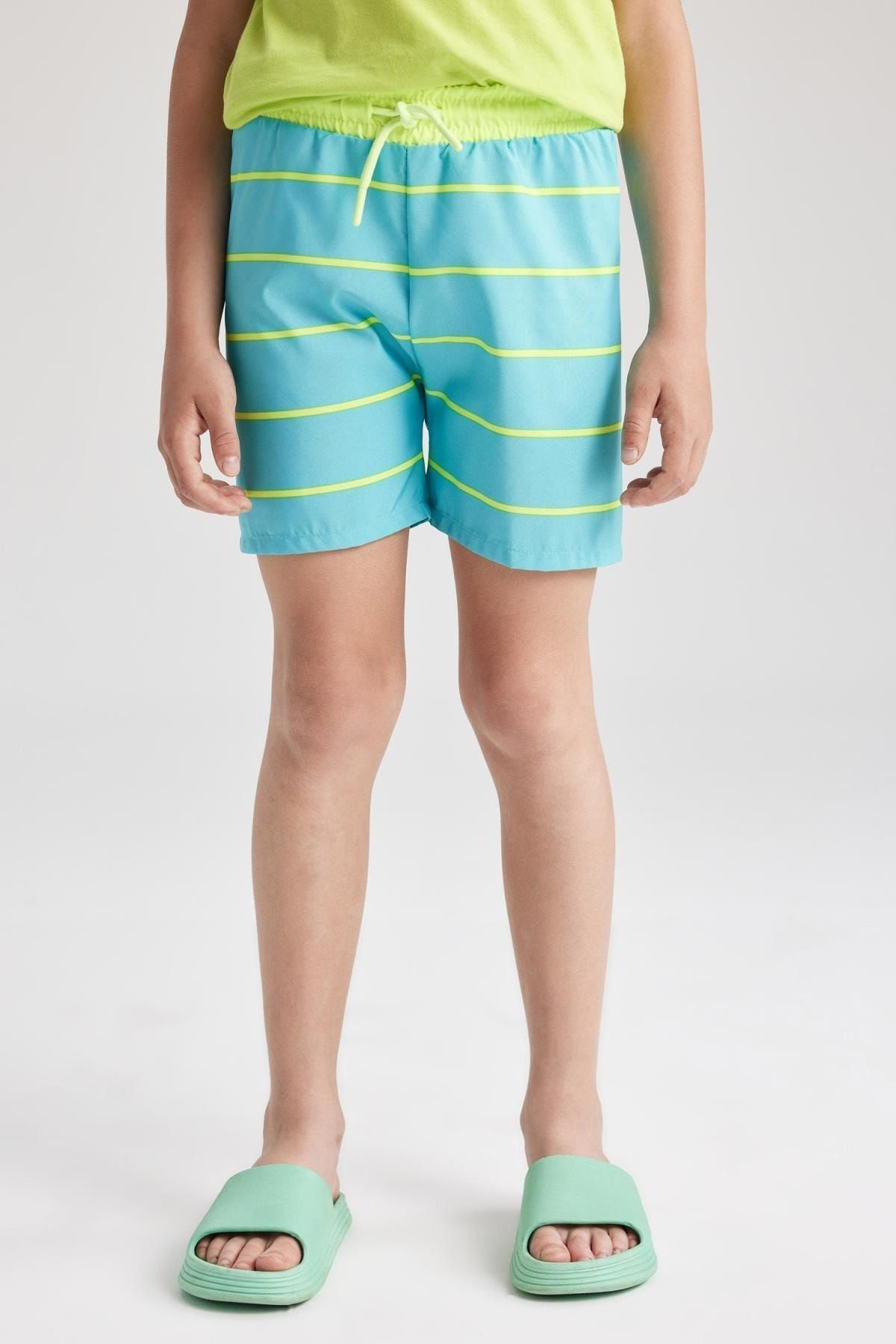 Nike linen top racer swim trunks
