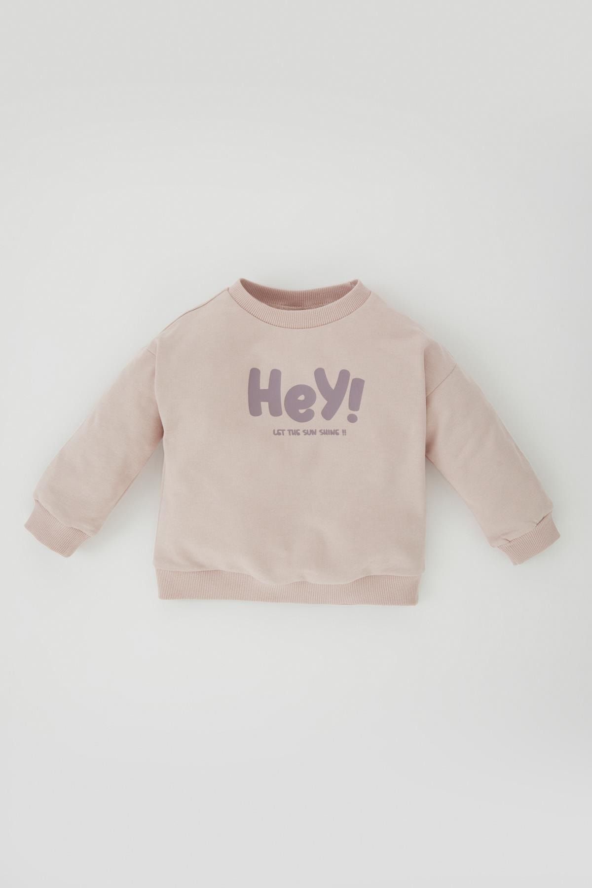 Baby girl slogan sweatshirt clearance